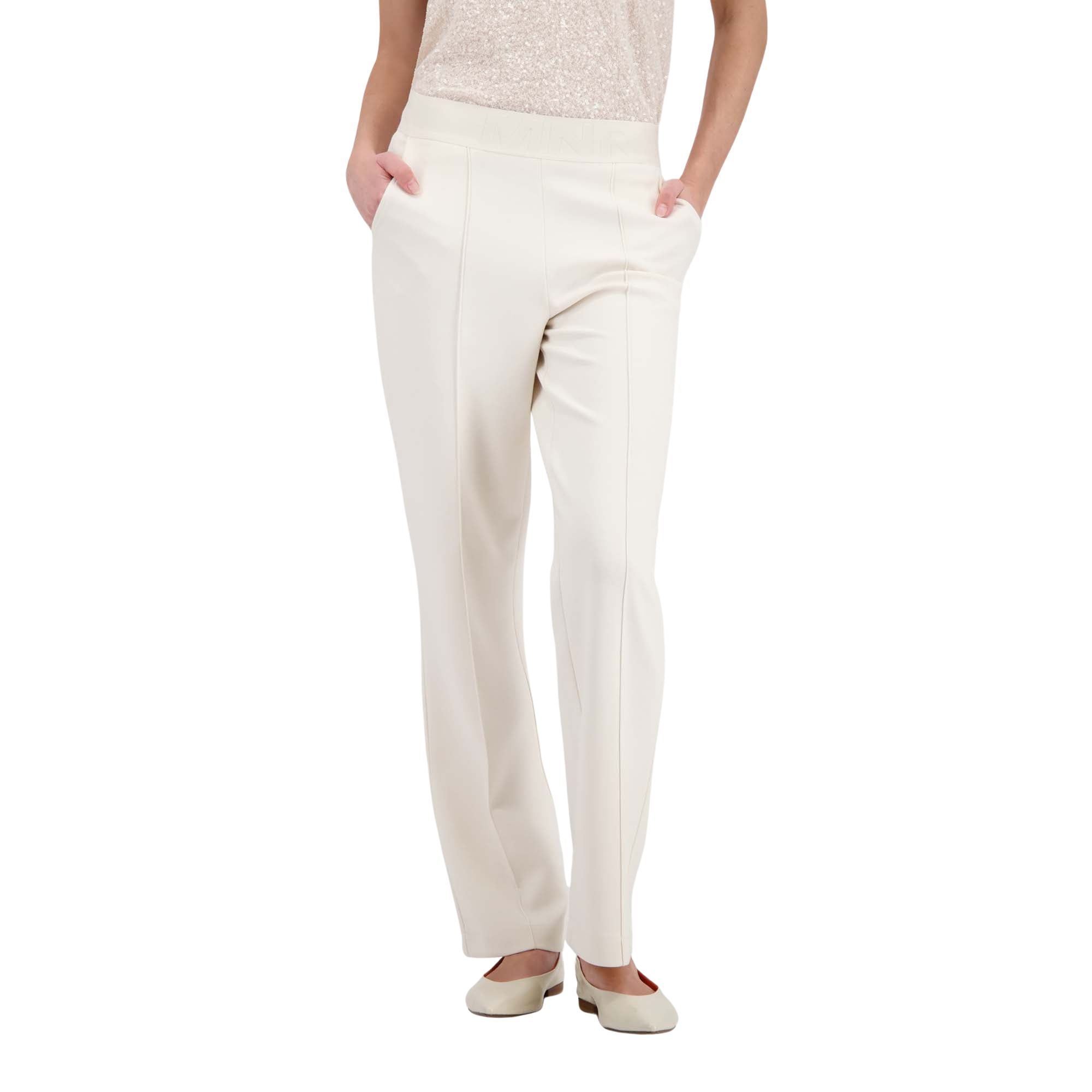 Trousers with a pull-on waistband