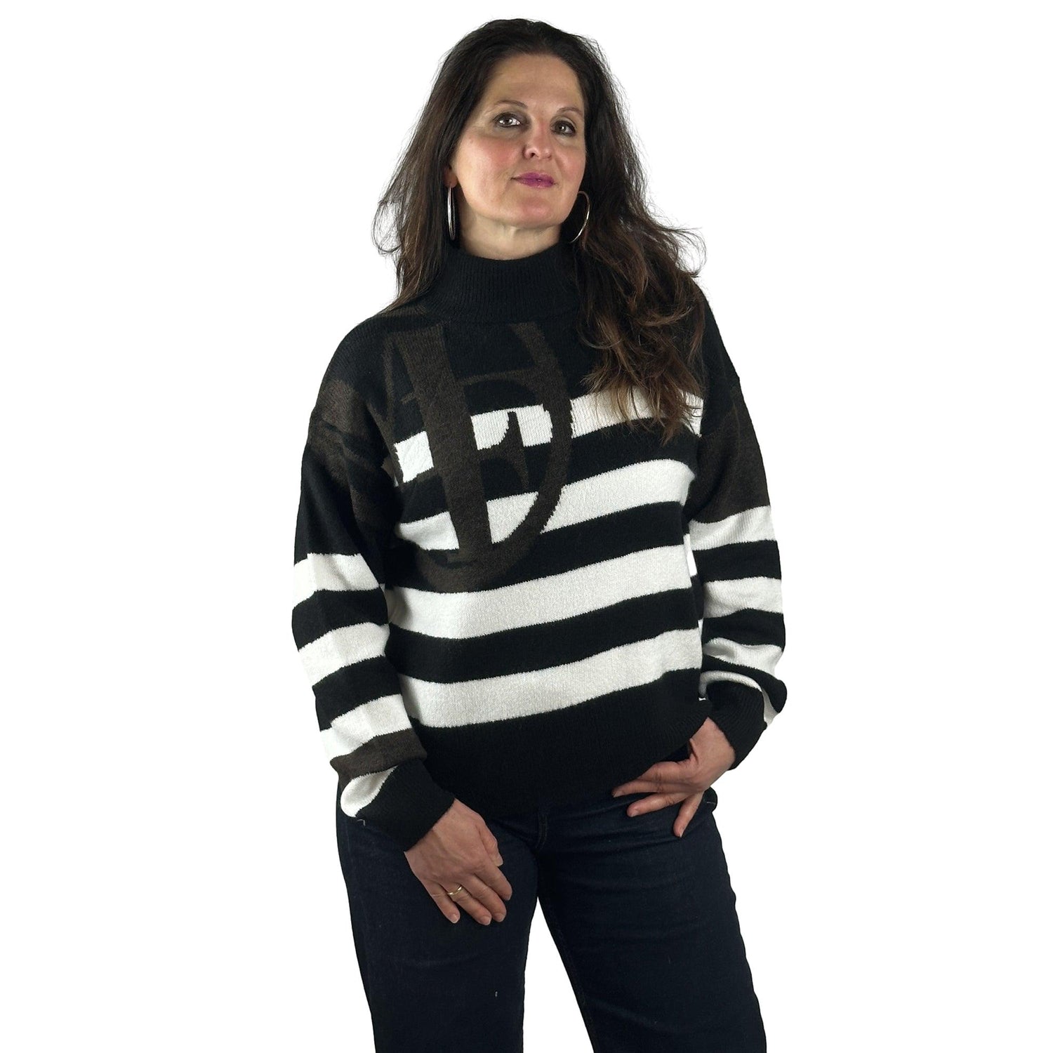 Pullover mit Streifen. Mode von Monari. Seidel Moden Onlineshop