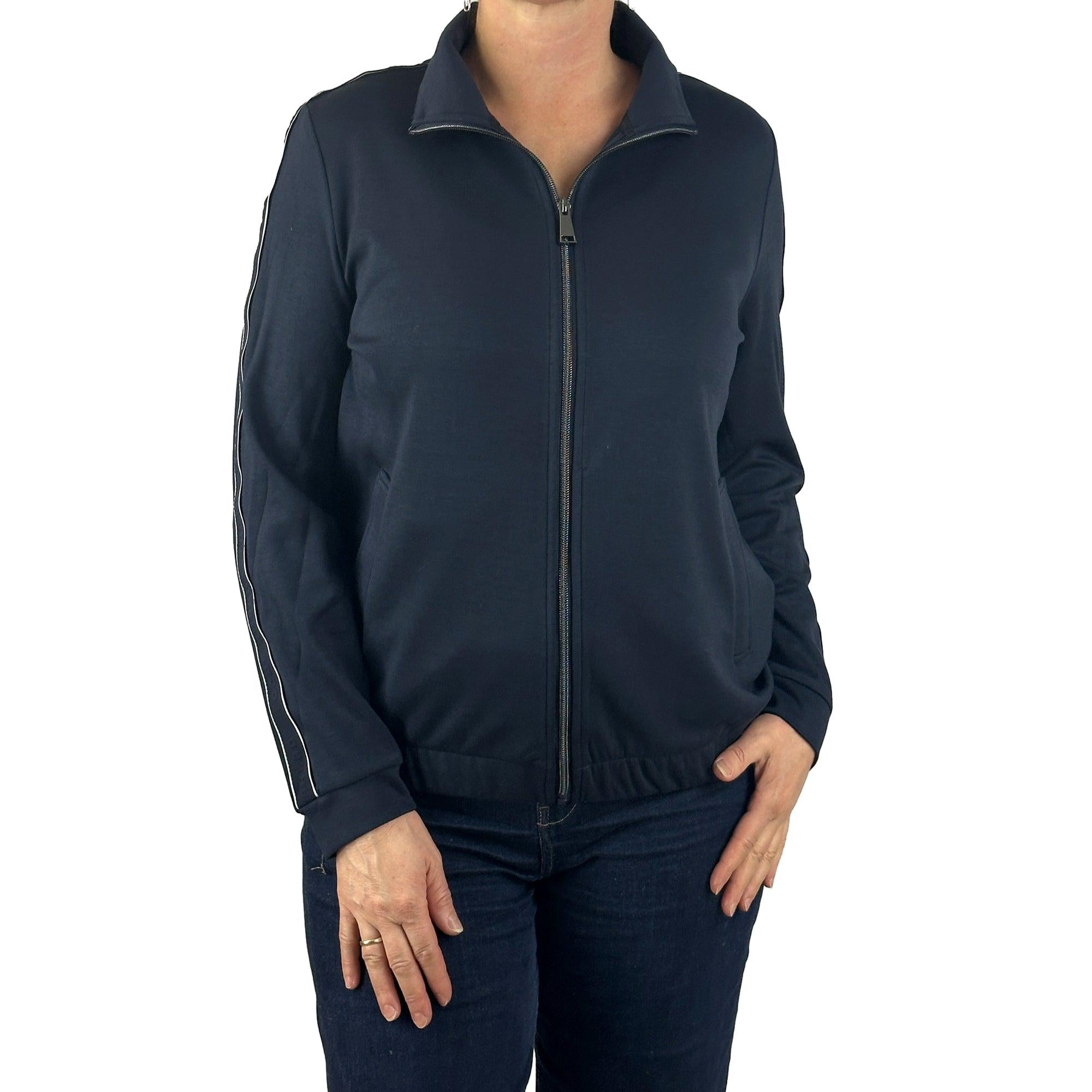 Sweatjacke mit Gummizug. Mode von Cecil. Seidel Moden Onlineshop