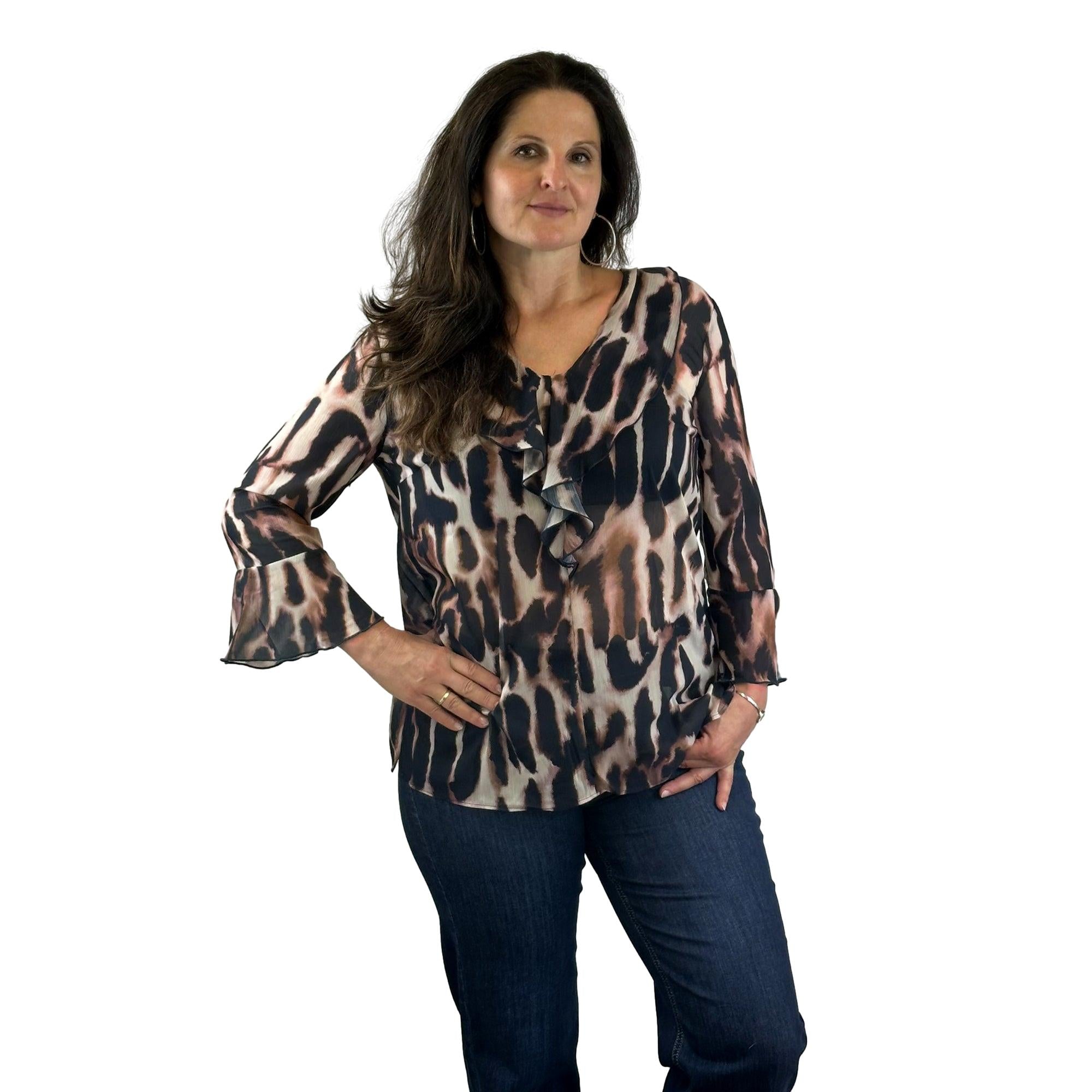 Schluse mit Volant. Mode von Betty Barclay. Seidel Moden Onlineshop