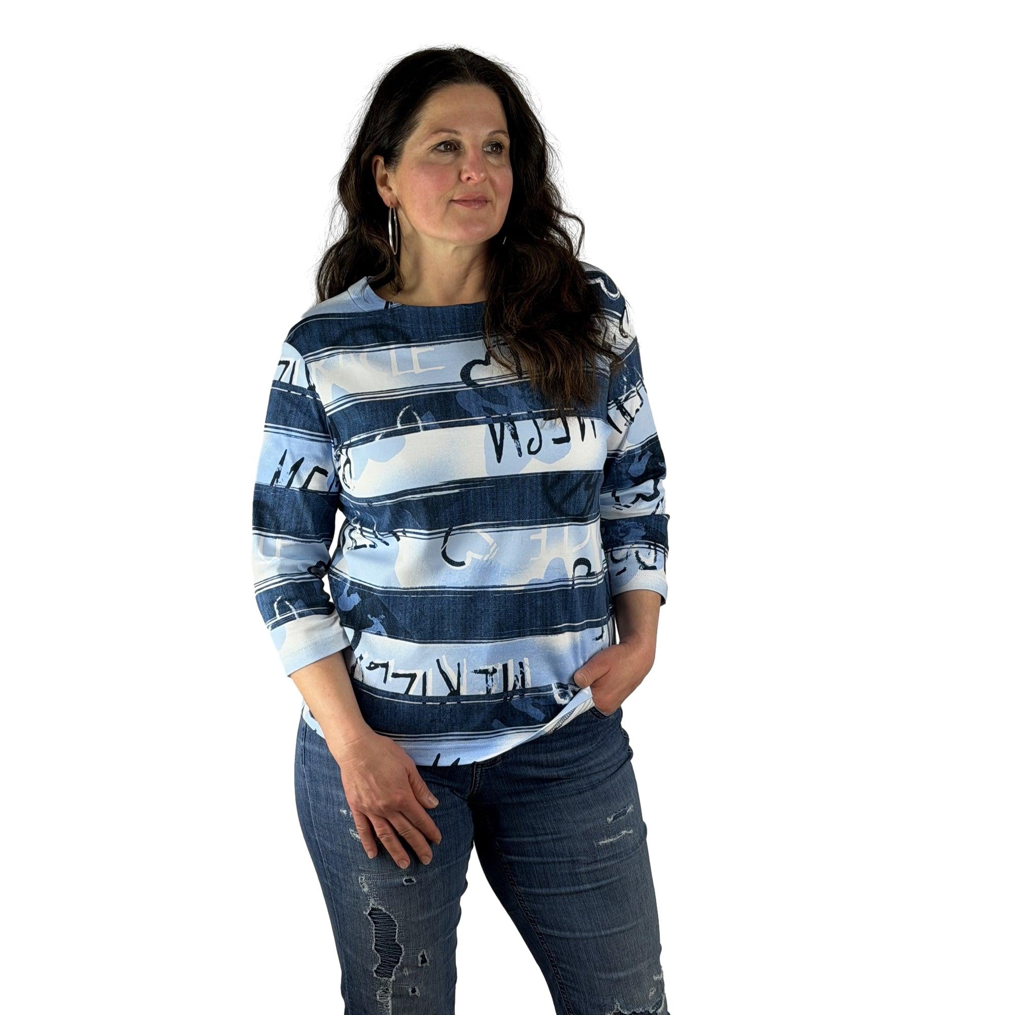 Patterned sweatshirt