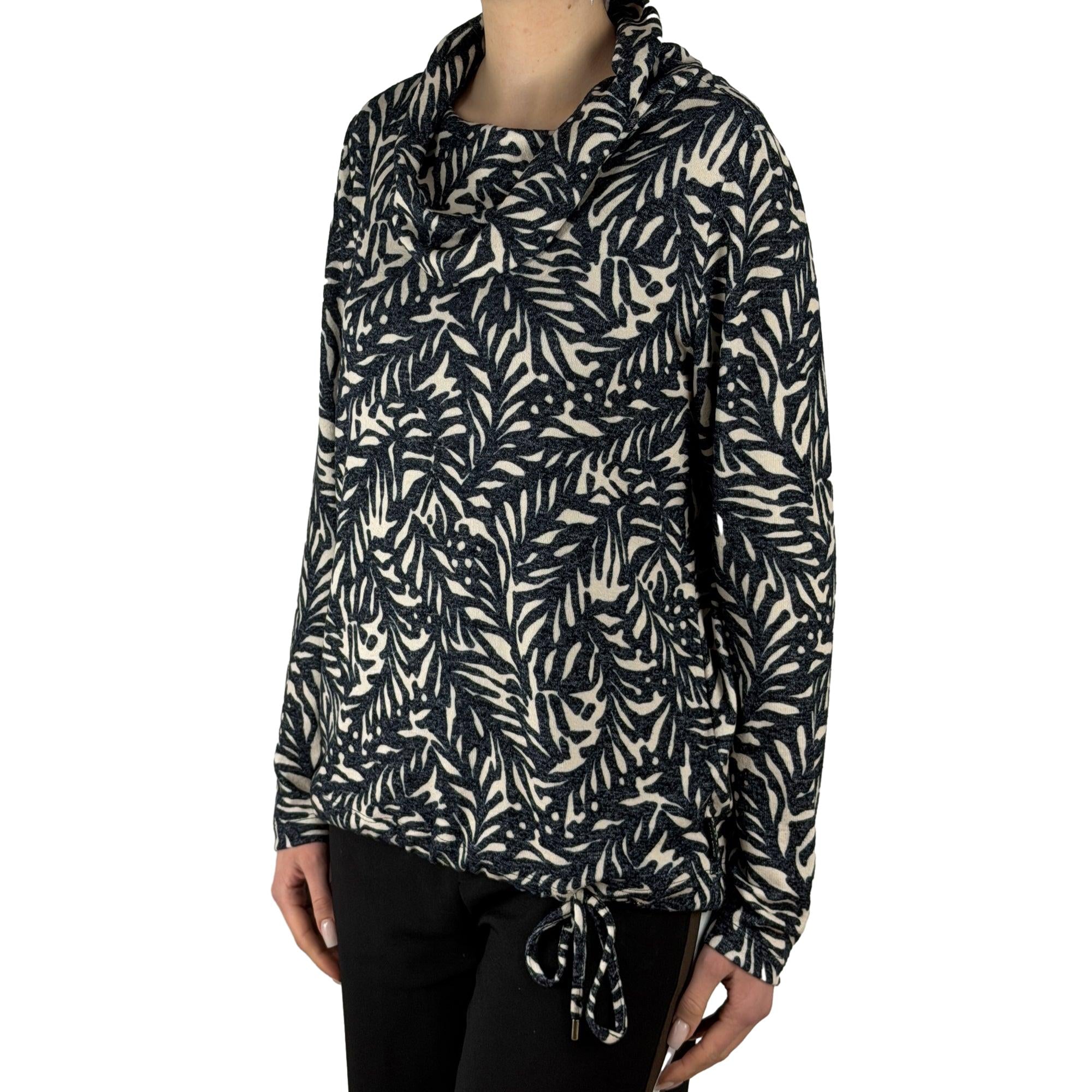 Sweatshirt mit halsfernem Rollkragen