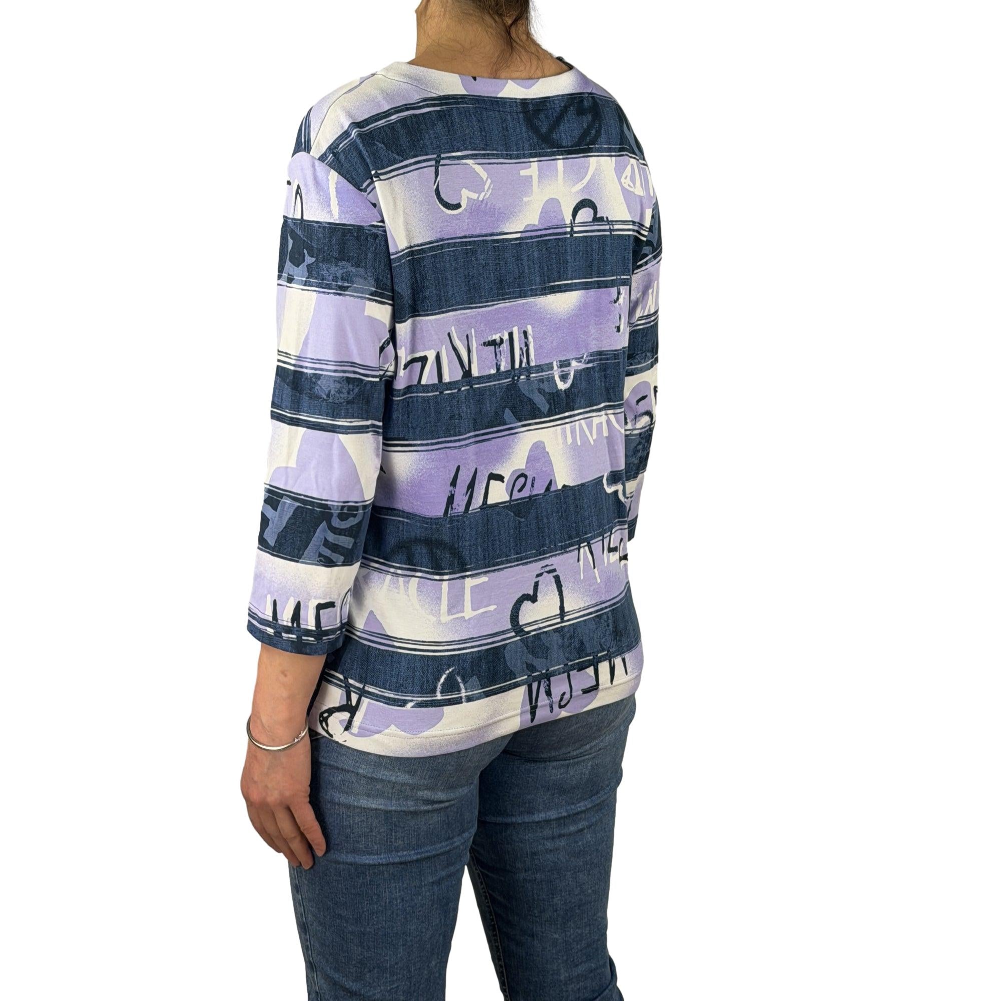 Sweatshirt gemustert