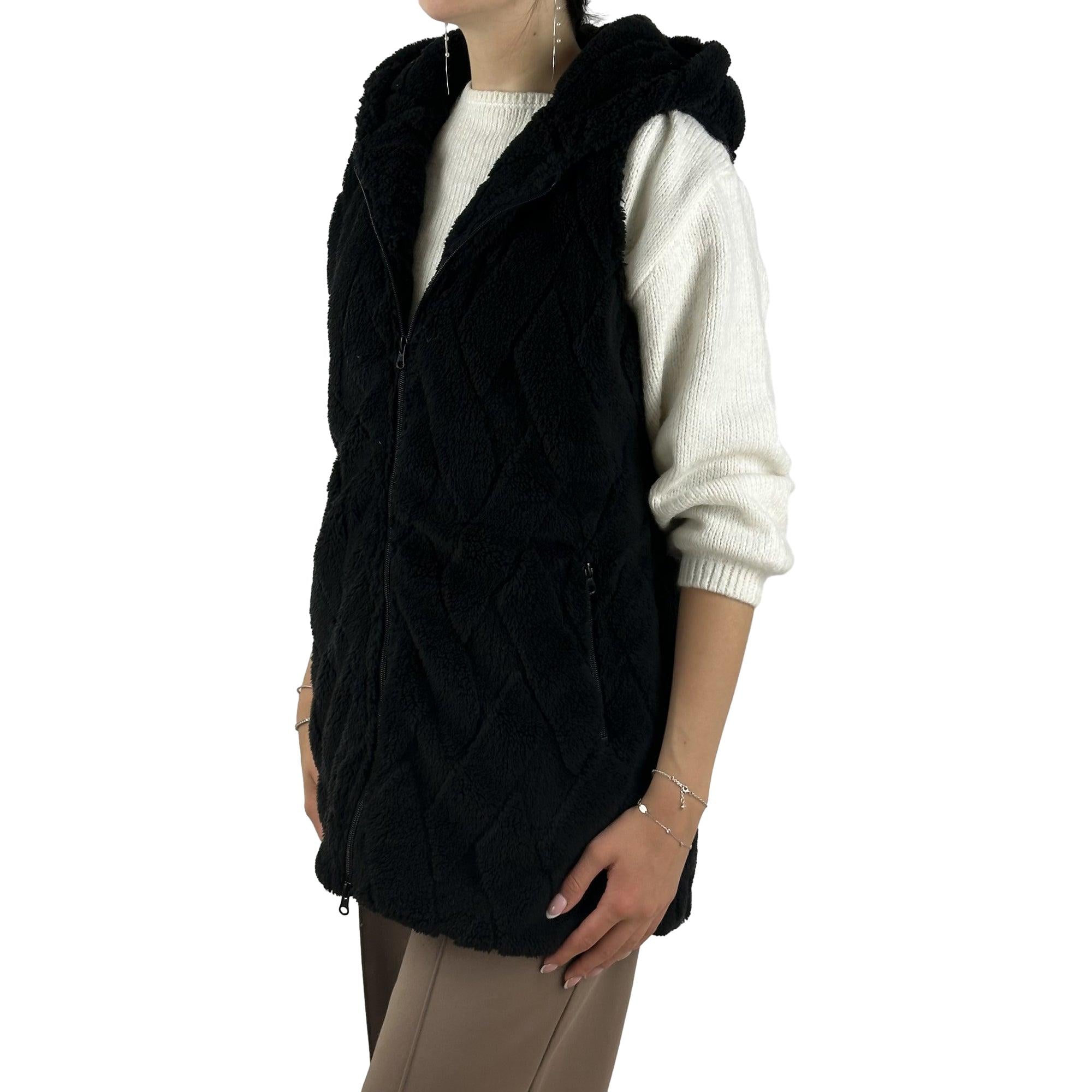 Long Weste in Flauschqualität. Mode von M.X.O. Seidel Moden Onlineshop