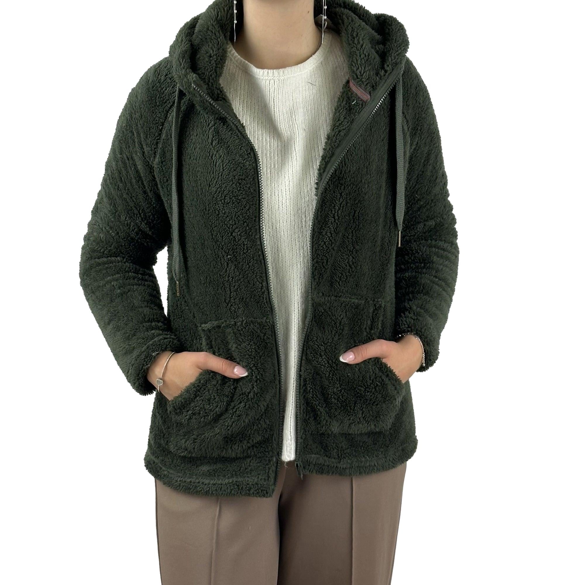 Fleecejacke mit Kapuze. Mode von M.X.O. Seidel Moden Onlineshop