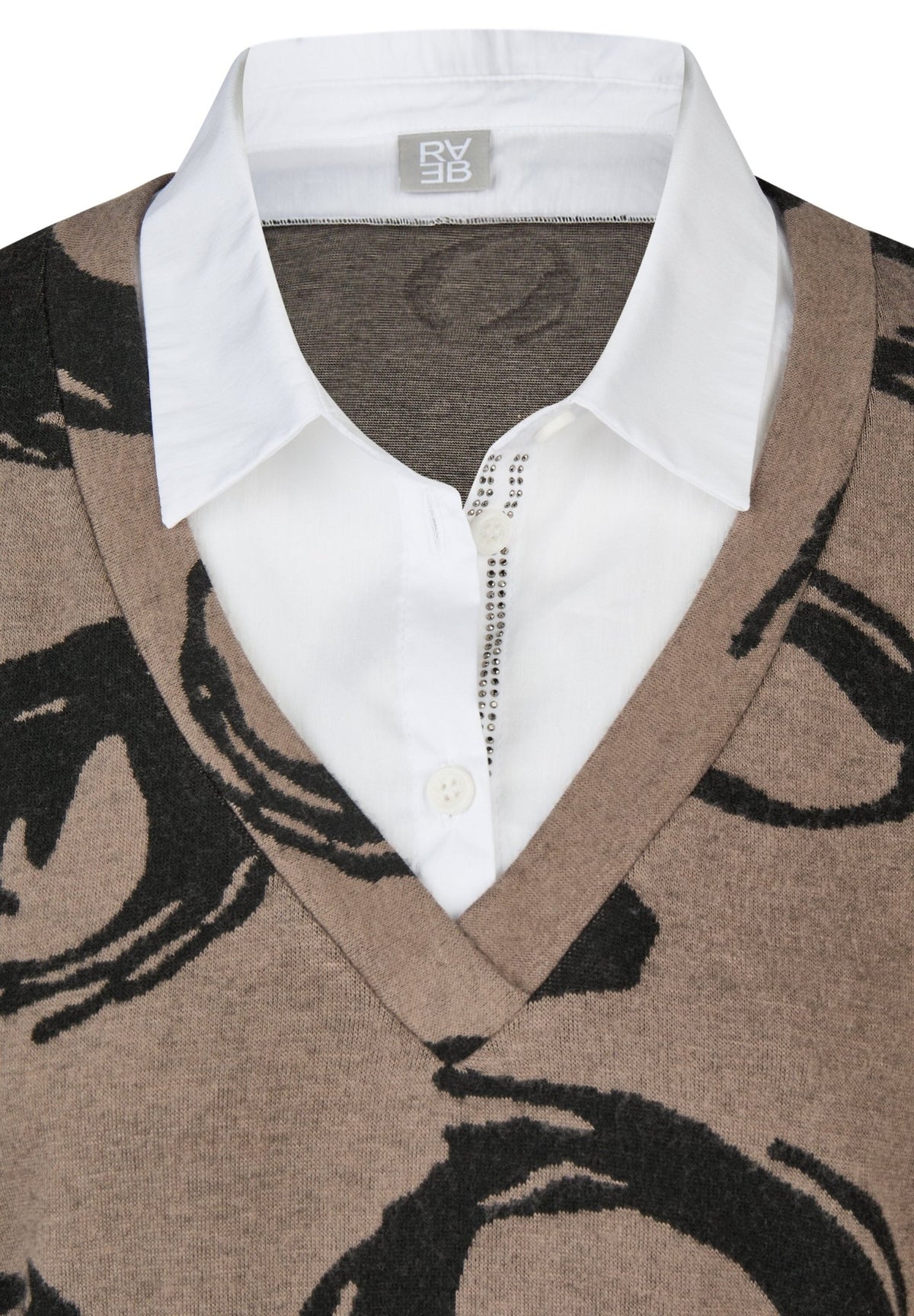 Pullover mit Bluseneinsatz - Mode von Rabe