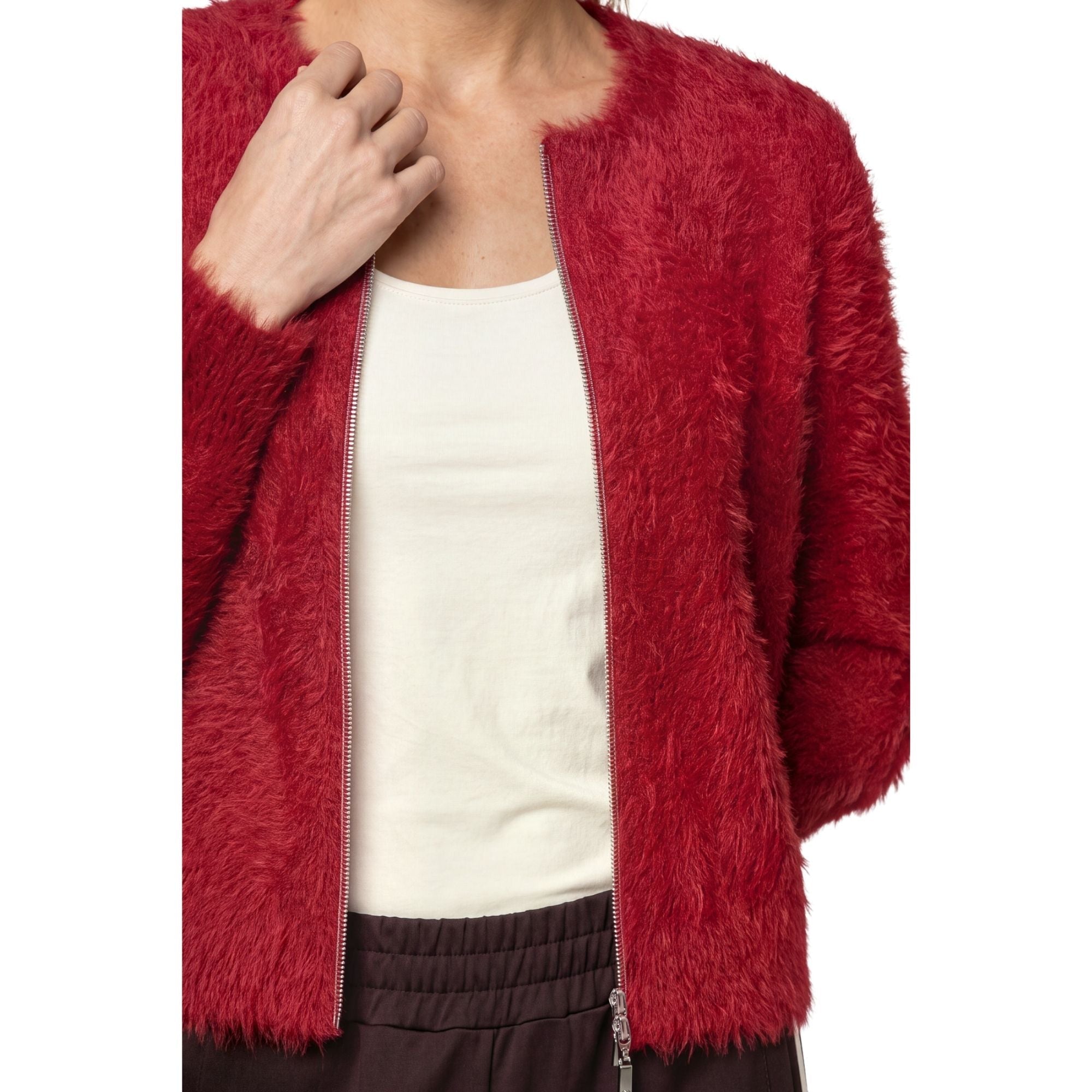 Strickjacke mit flauschiger Haptik - Mode von Monari
