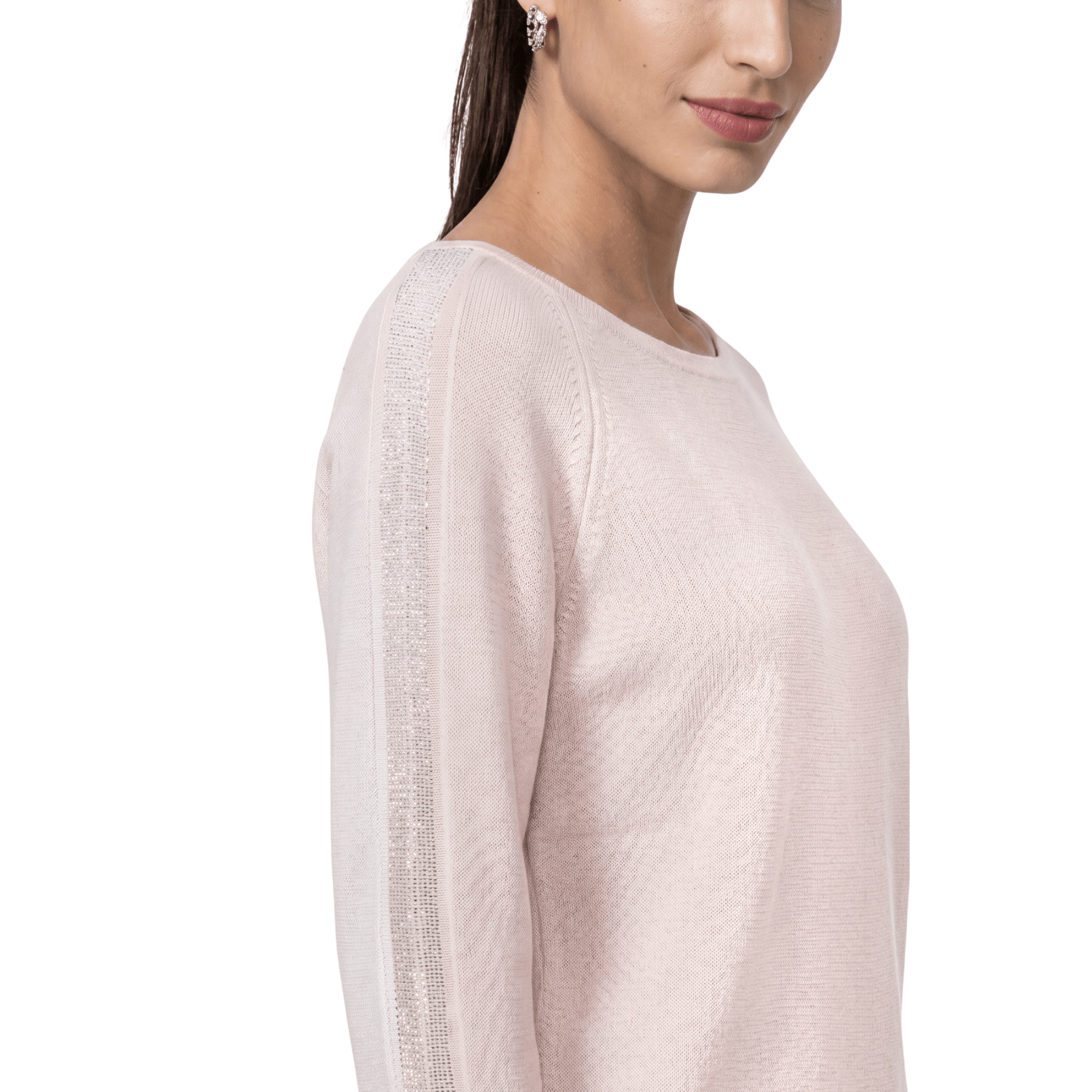 Strickpullover mit Schmuckakzenten - Mode von Monari