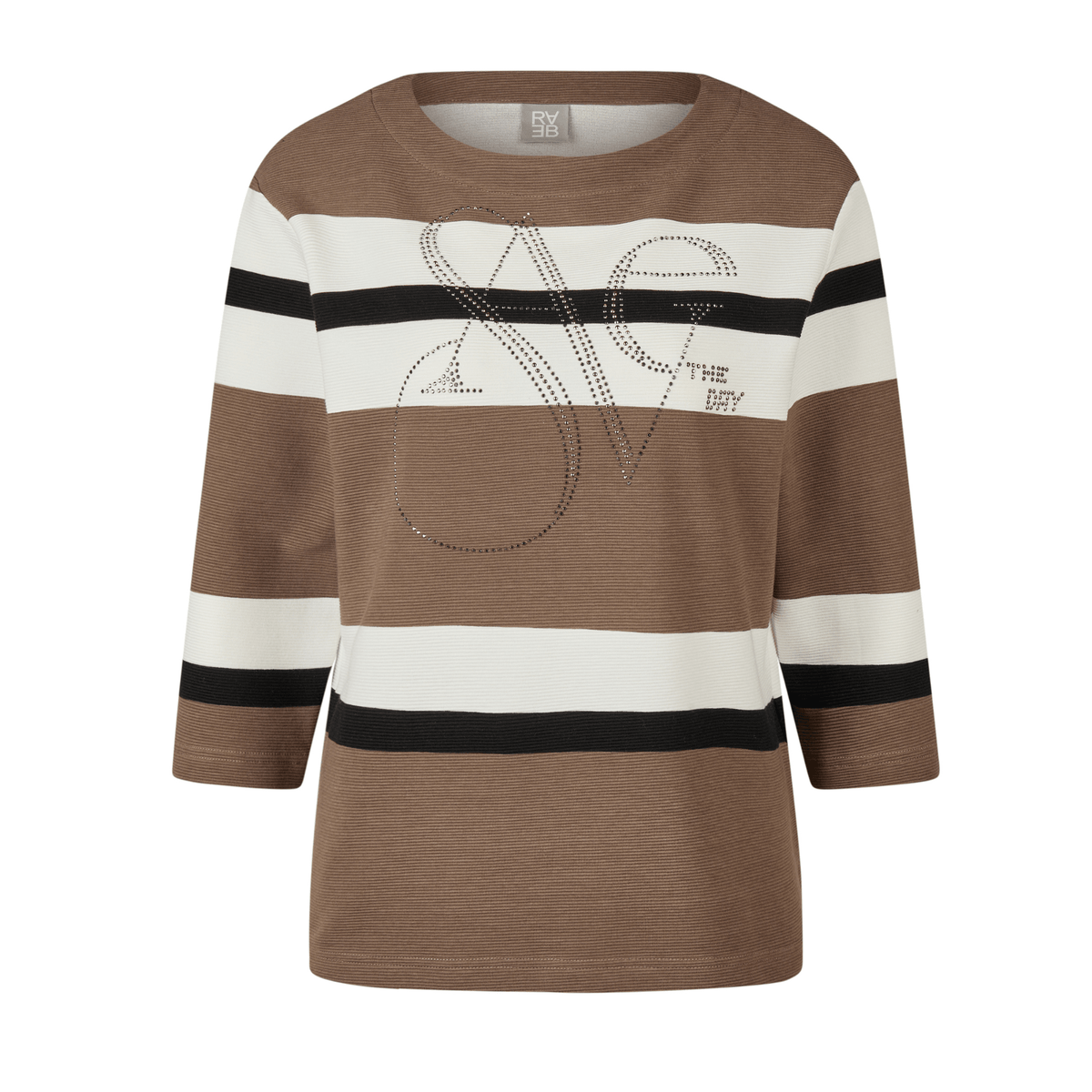 Sweatshirt mit Streifen - Mode von Rabe