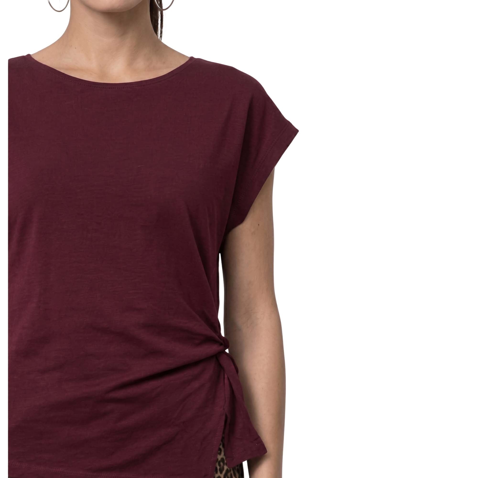 T-Shirt mit Knotendetail - Mode von Monari
