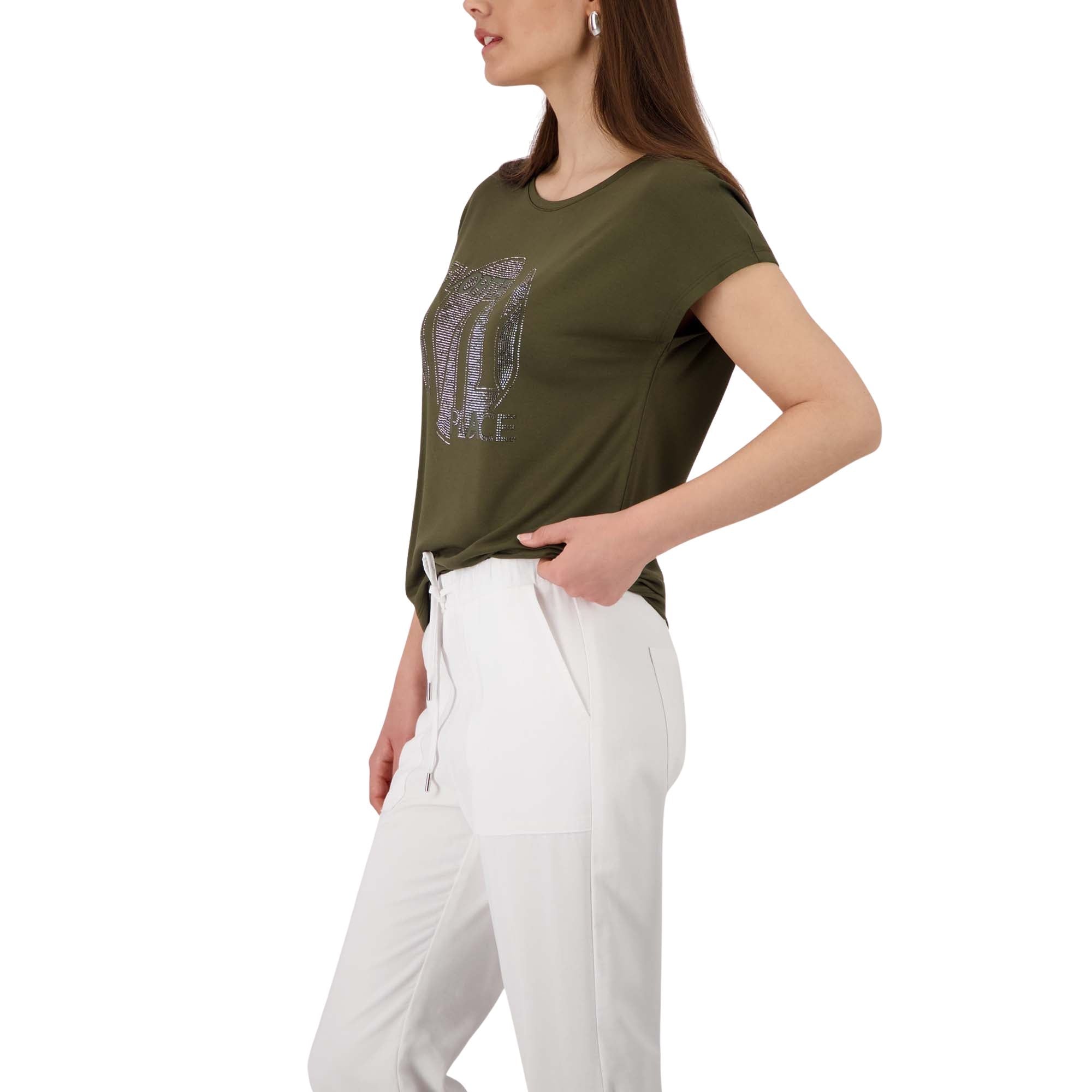 T-Shirt mit Strasssteinen - Mode von Monari