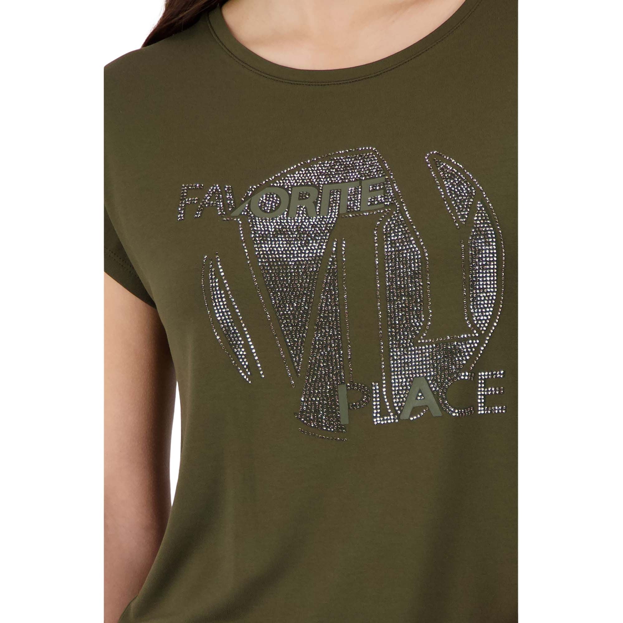 T-Shirt mit Strasssteinen - Mode von Monari
