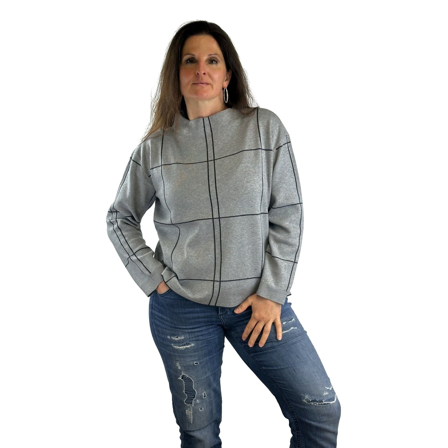 Pullover mit überschnittenen Schultern. Mode von Betty Barclay. Seidel Moden Onlineshop