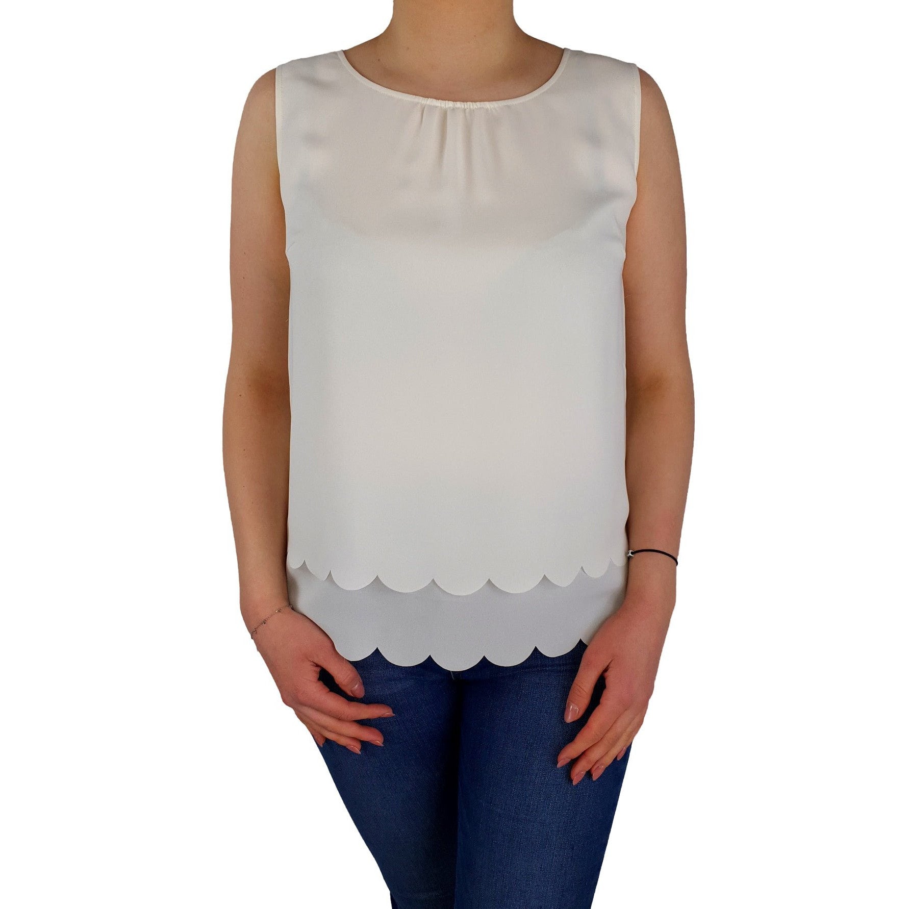 Schluse mit gewelltem Saum. Mode von Betty Barclay. Seidel Moden Onlineshop