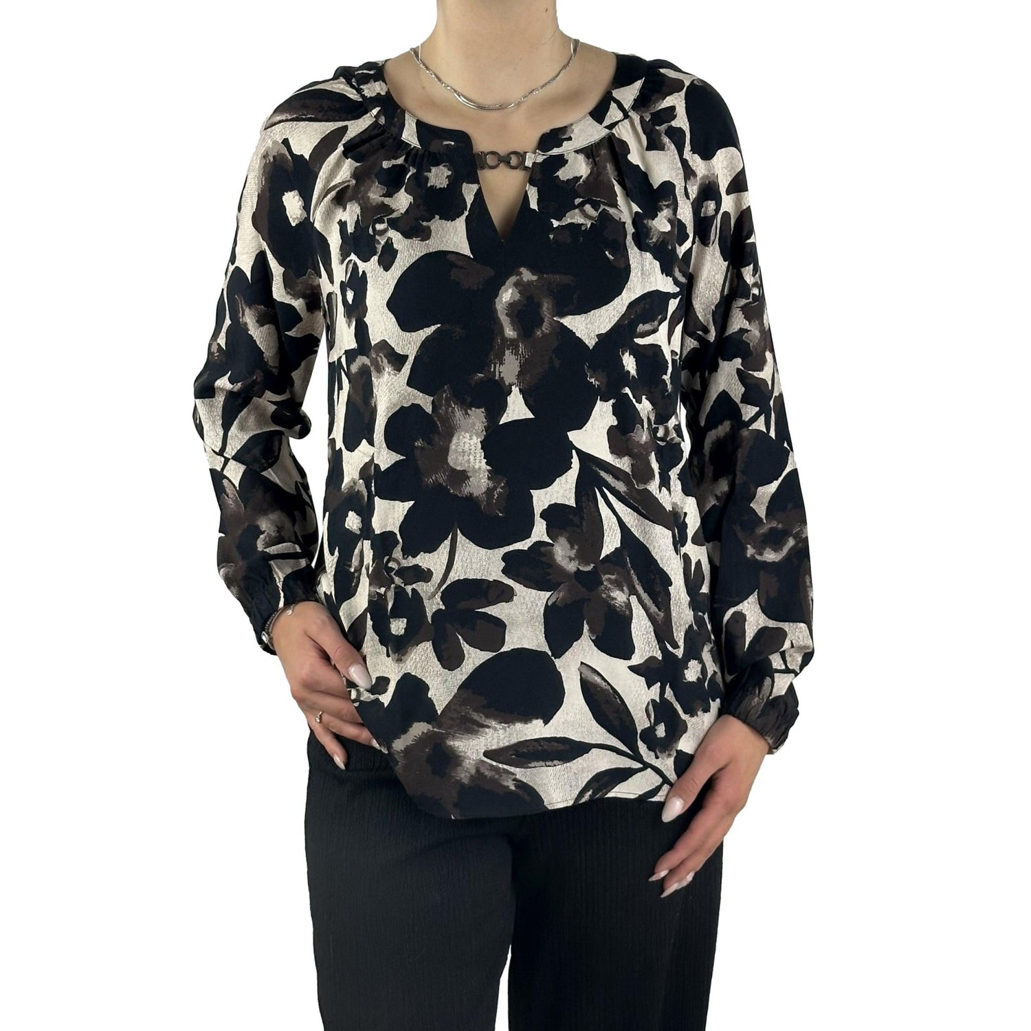 Schluse mit V-Ausschnitt. Mode von Betty Barclay. Seidel Moden Onlineshop