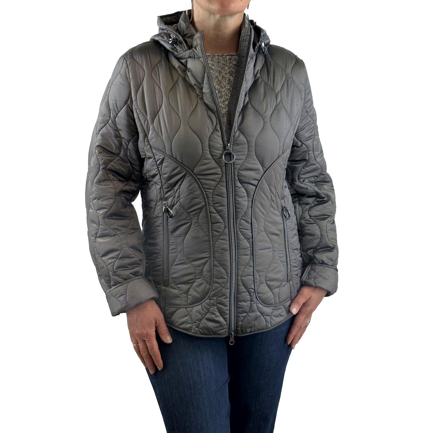 Steppjacke mit Kapuze. Mode von Betty Barclay. Seidel Moden Onlineshop