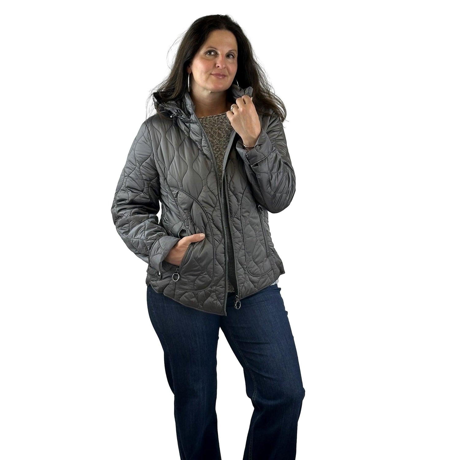 Steppjacke mit Kapuze. Mode von Betty Barclay. Seidel Moden Onlineshop