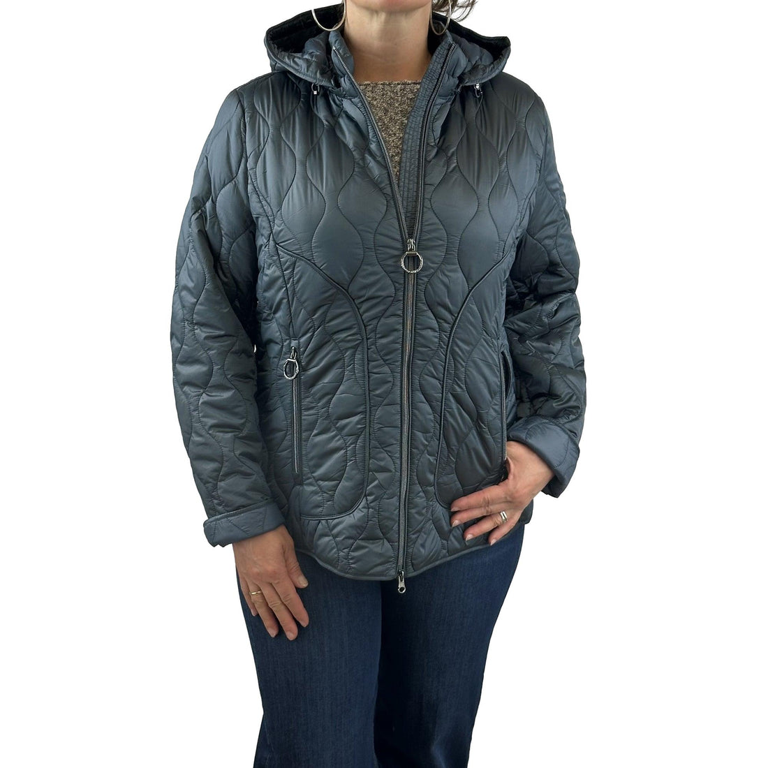 Steppjacke mit Kapuze. Mode von Betty Barclay. Seidel Moden Onlineshop