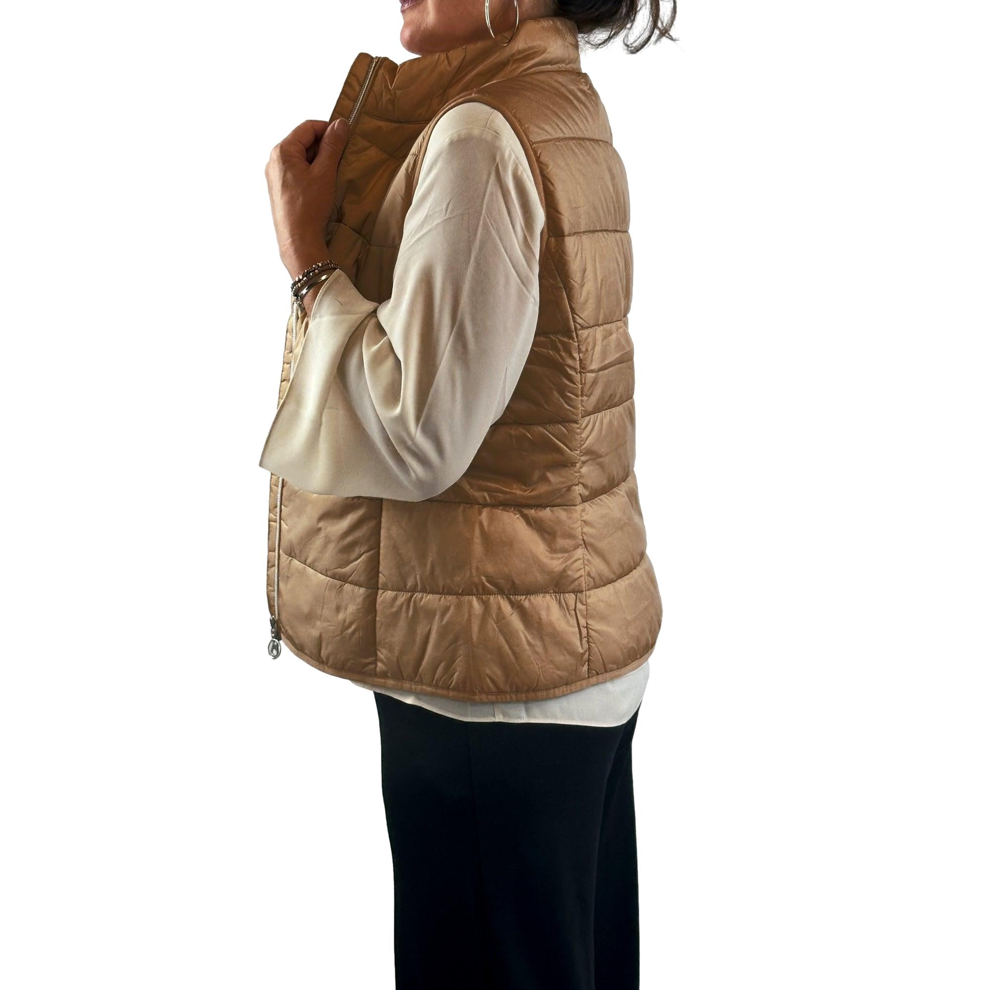 Steppweste mit angeschnittenem Kragen. Mode von Betty Barclay. Seidel Moden Onlineshop