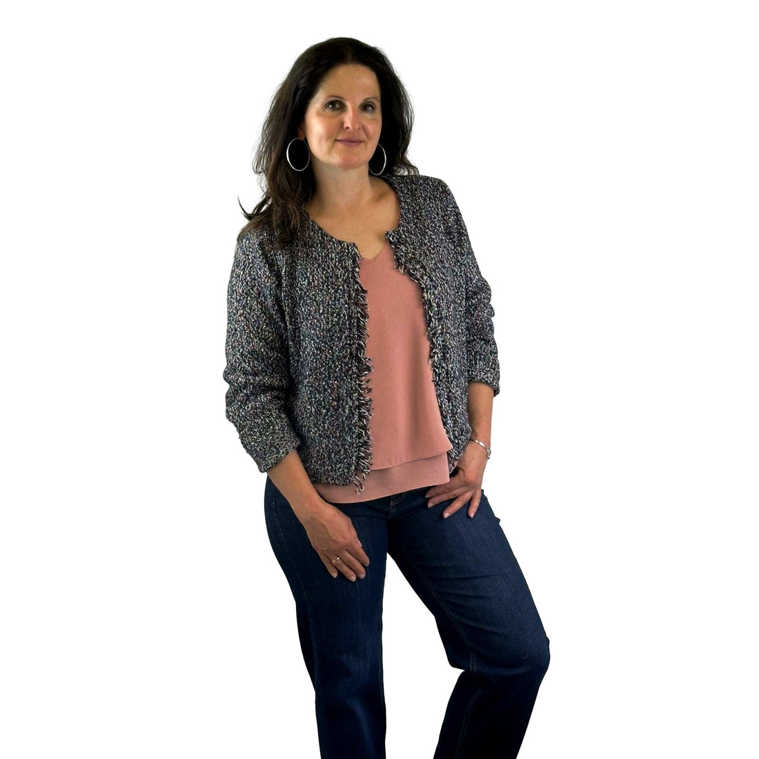 Strickjacke mit Lurex. Mode von Betty Barclay. Seidel Moden Onlineshop