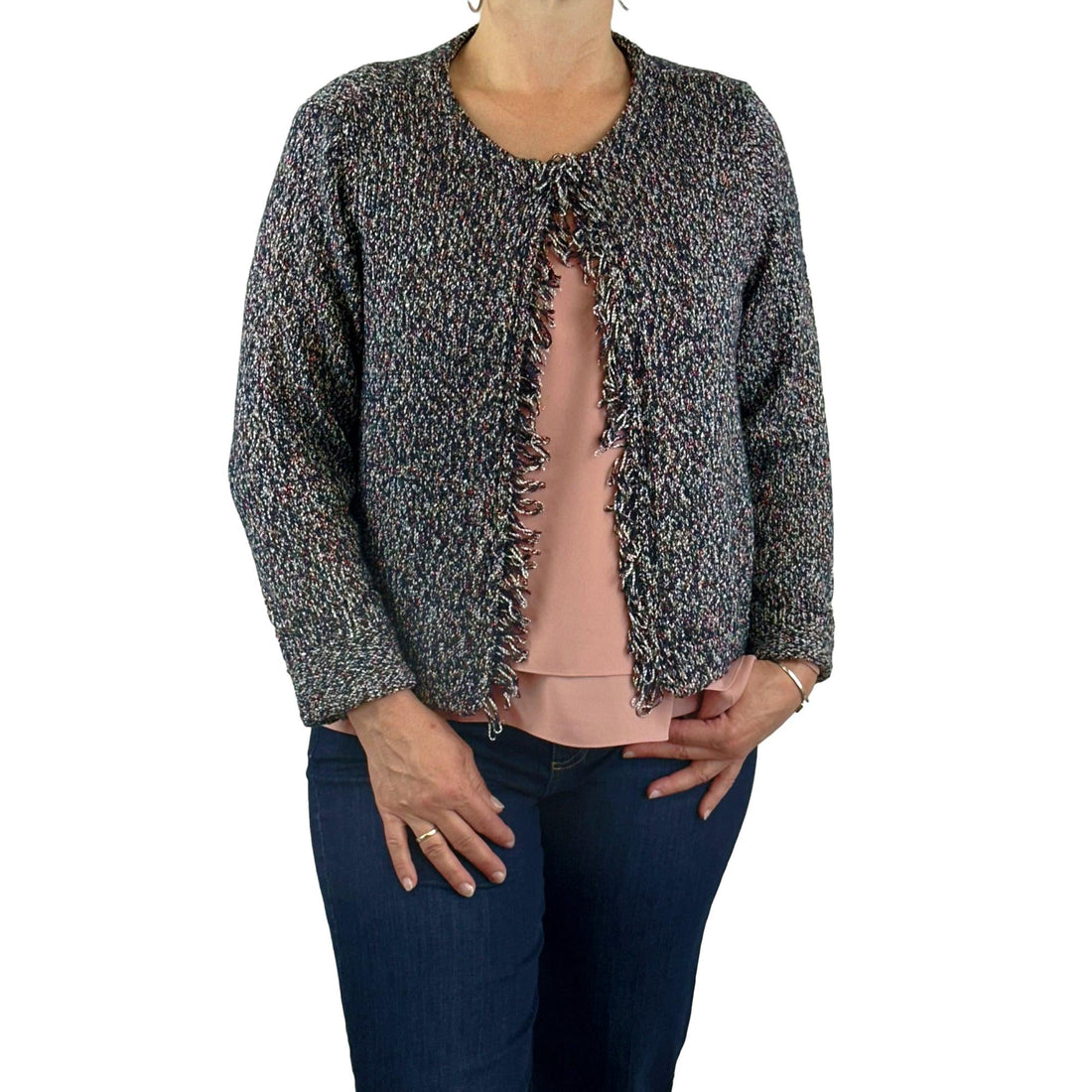 Strickjacke mit Lurex. Mode von Betty Barclay. Seidel Moden Onlineshop