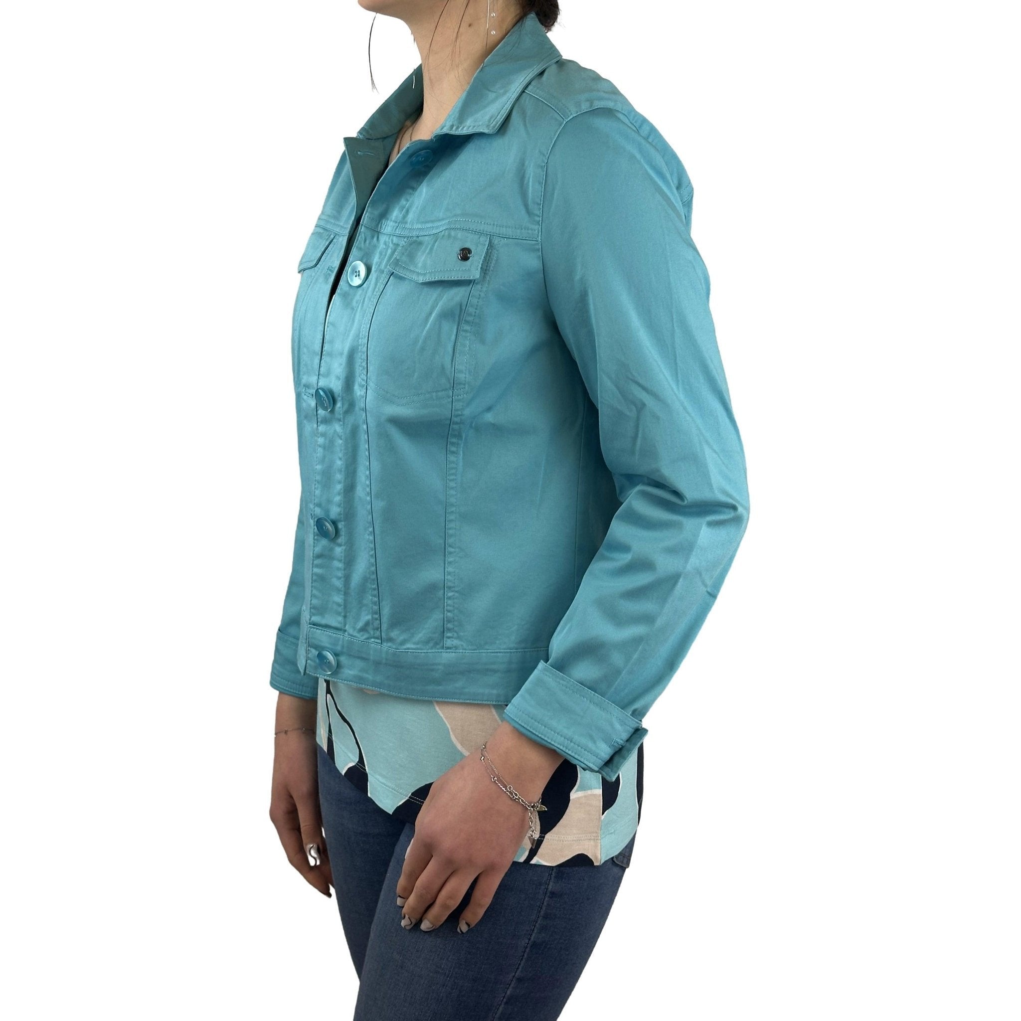 Leichte, mittellange Jeansjacke. Mode von Betty & Co. Seidel Moden Onlineshop