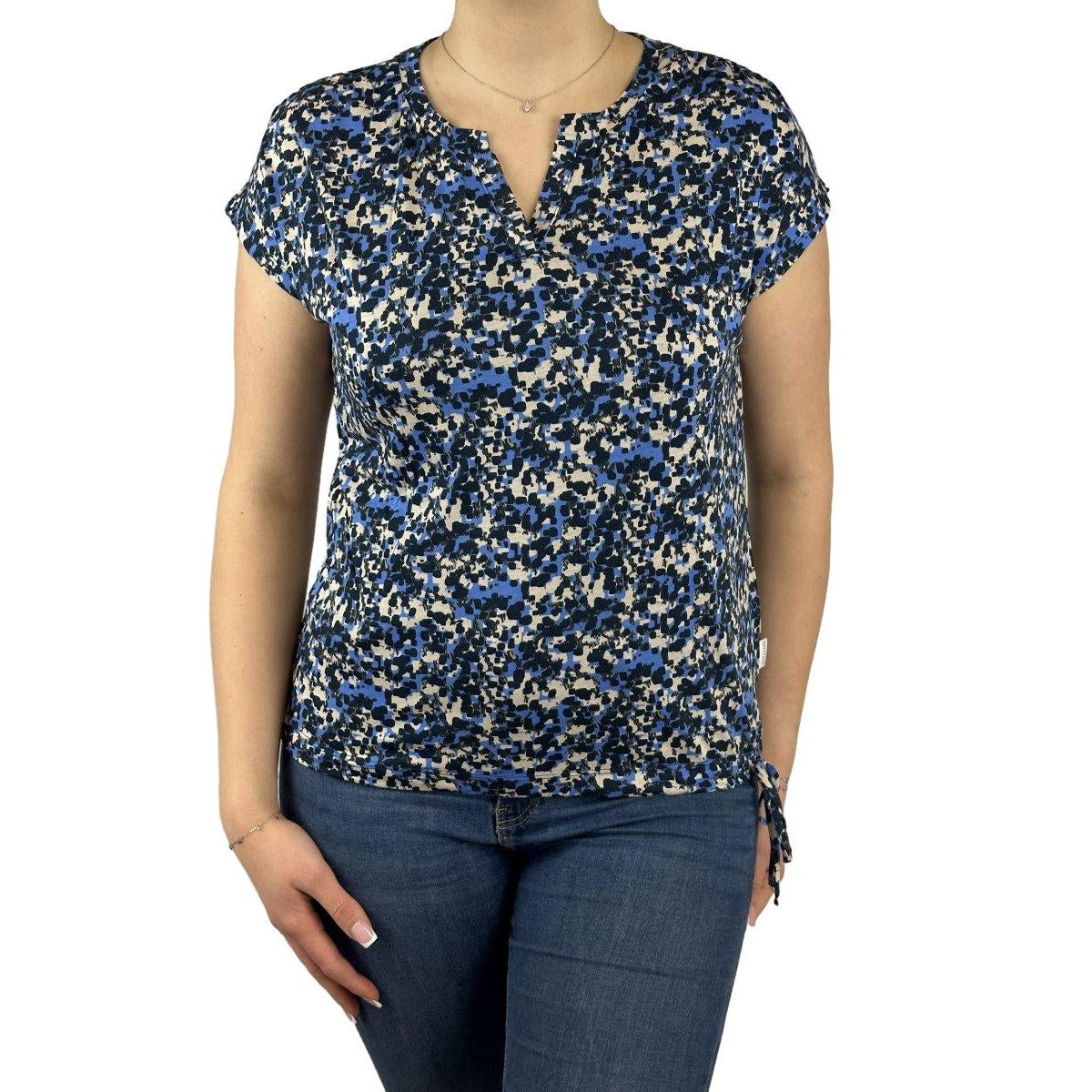 Shirt mit Print und Tunnelzug. Mode von Betty & Co. Seidel Moden Onlineshop