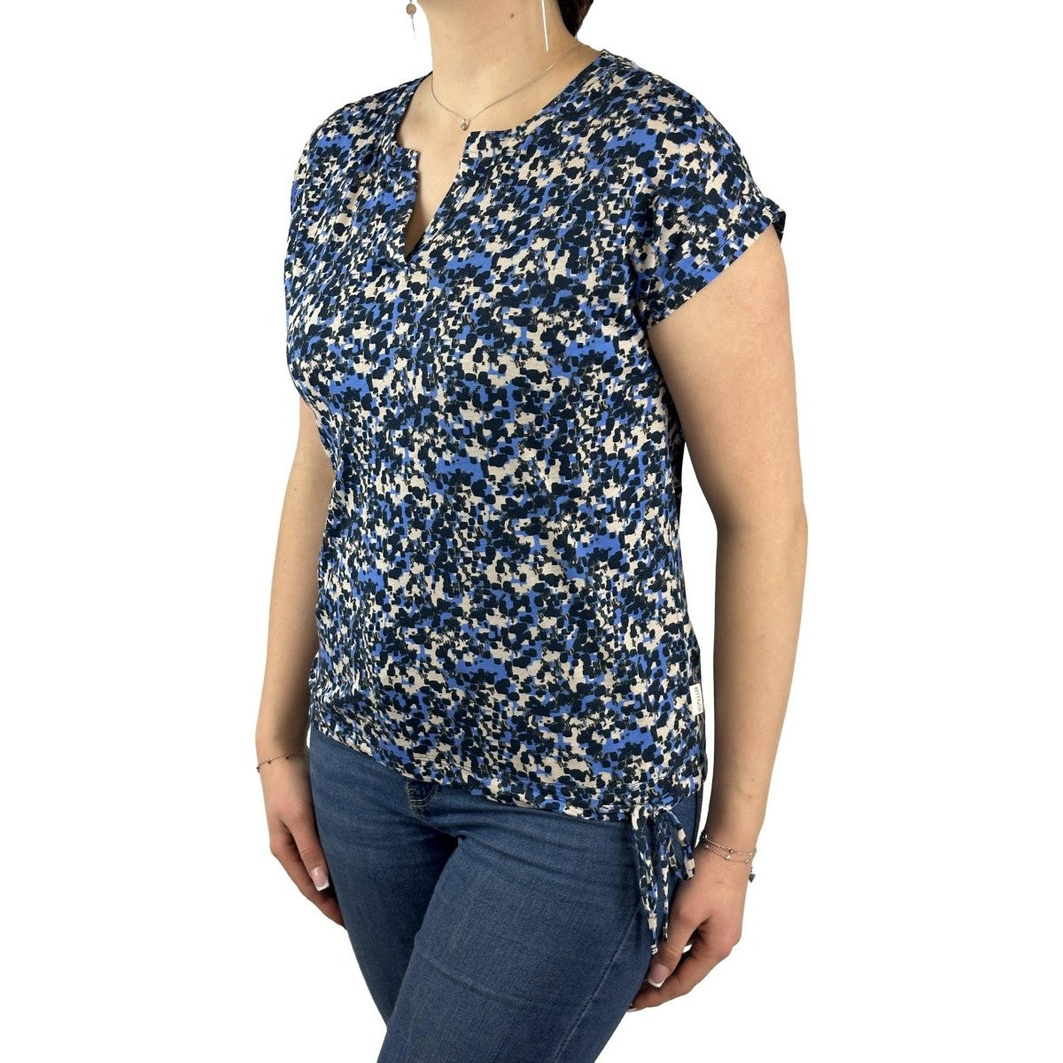 Shirt mit Print und Tunnelzug. Mode von Betty & Co. Seidel Moden Onlineshop