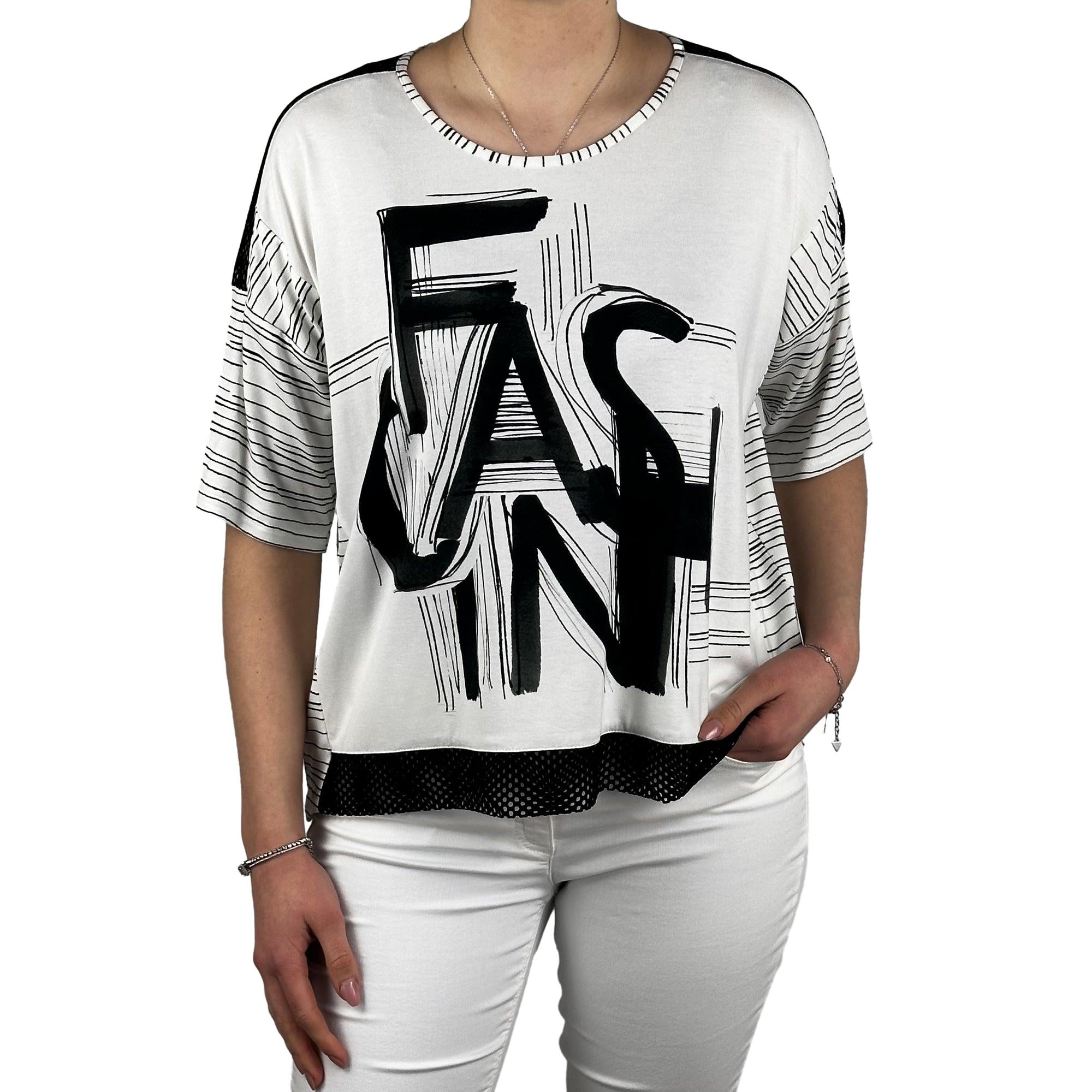 Shirt mit Schrift. Mode von Blickfang. Seidel Moden Onlineshop