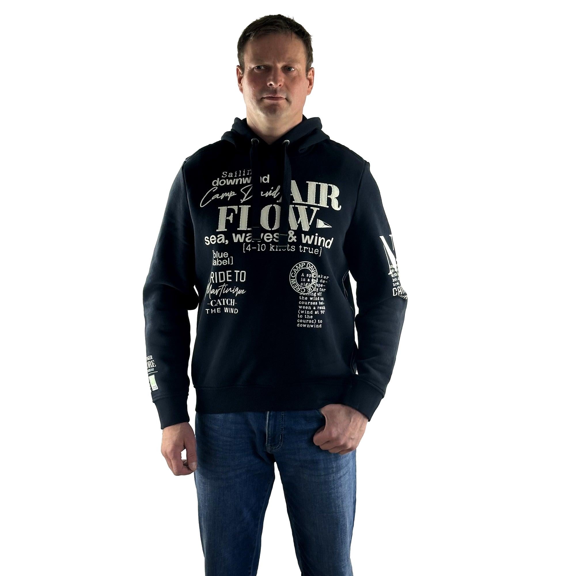 Hoodie mit Kapuze. Mode von Camp David. Seidel Moden Onlineshop
