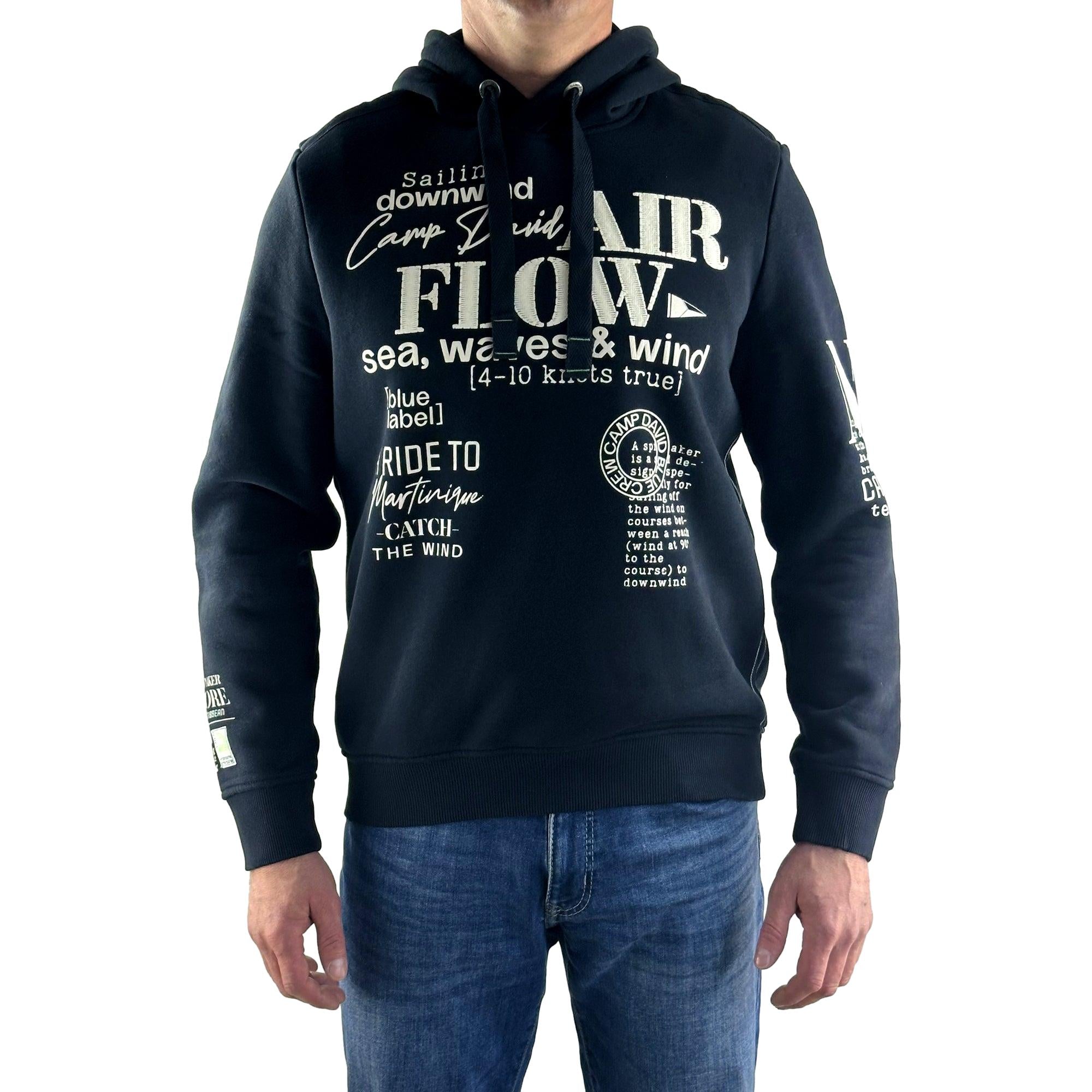 Hoodie mit Kapuze. Mode von Camp David. Seidel Moden Onlineshop