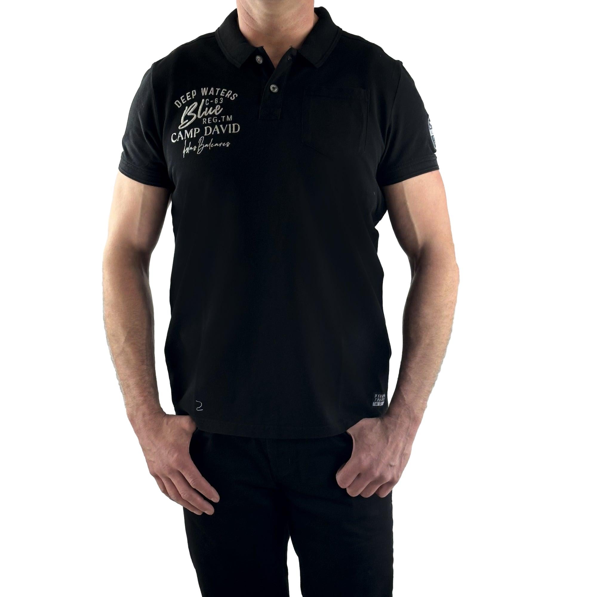 Polo mit Schrift. Mode von Camp David. Seidel Moden Onlineshop