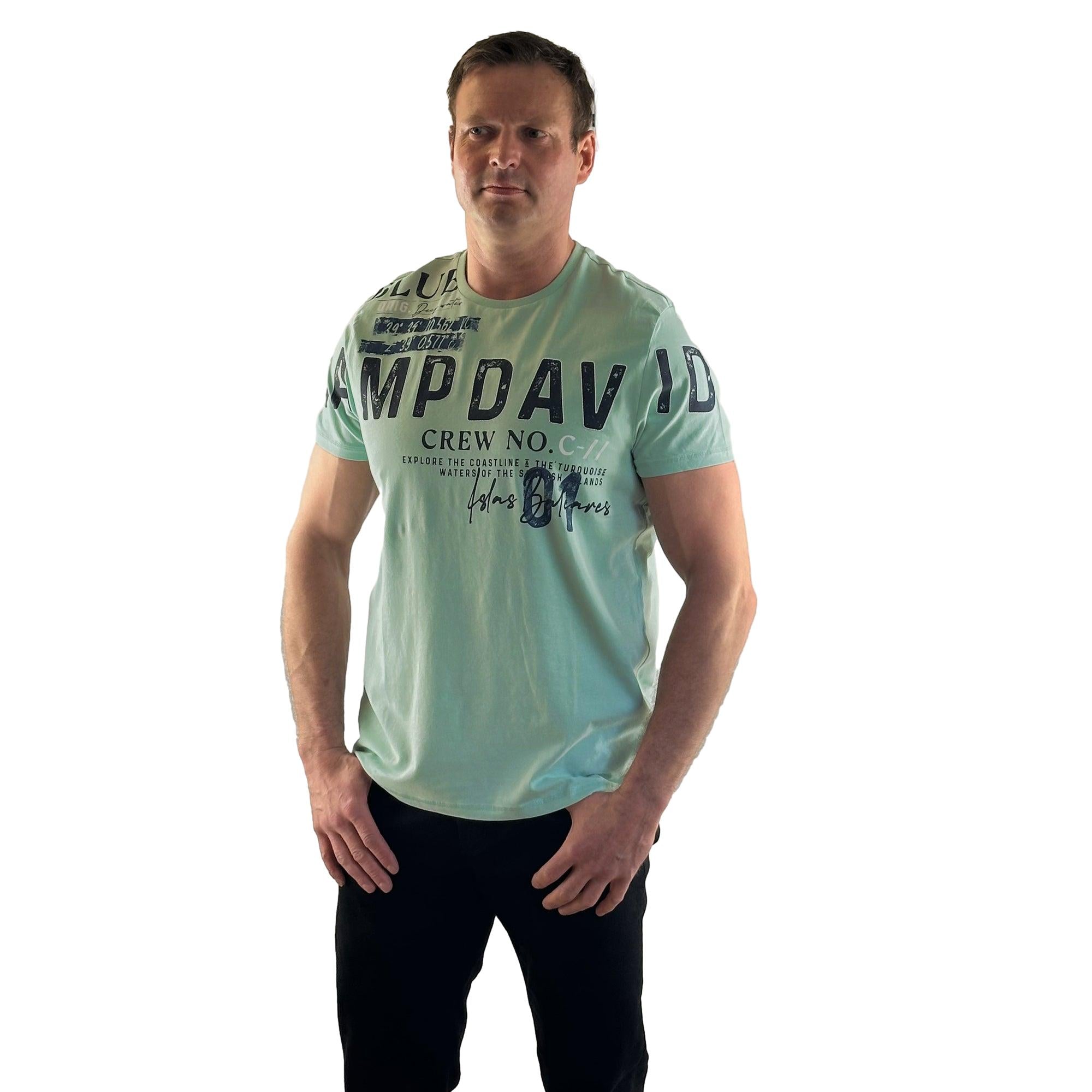 Shirt mit Schriftzug. Mode von Camp David. Seidel Moden Onlineshop