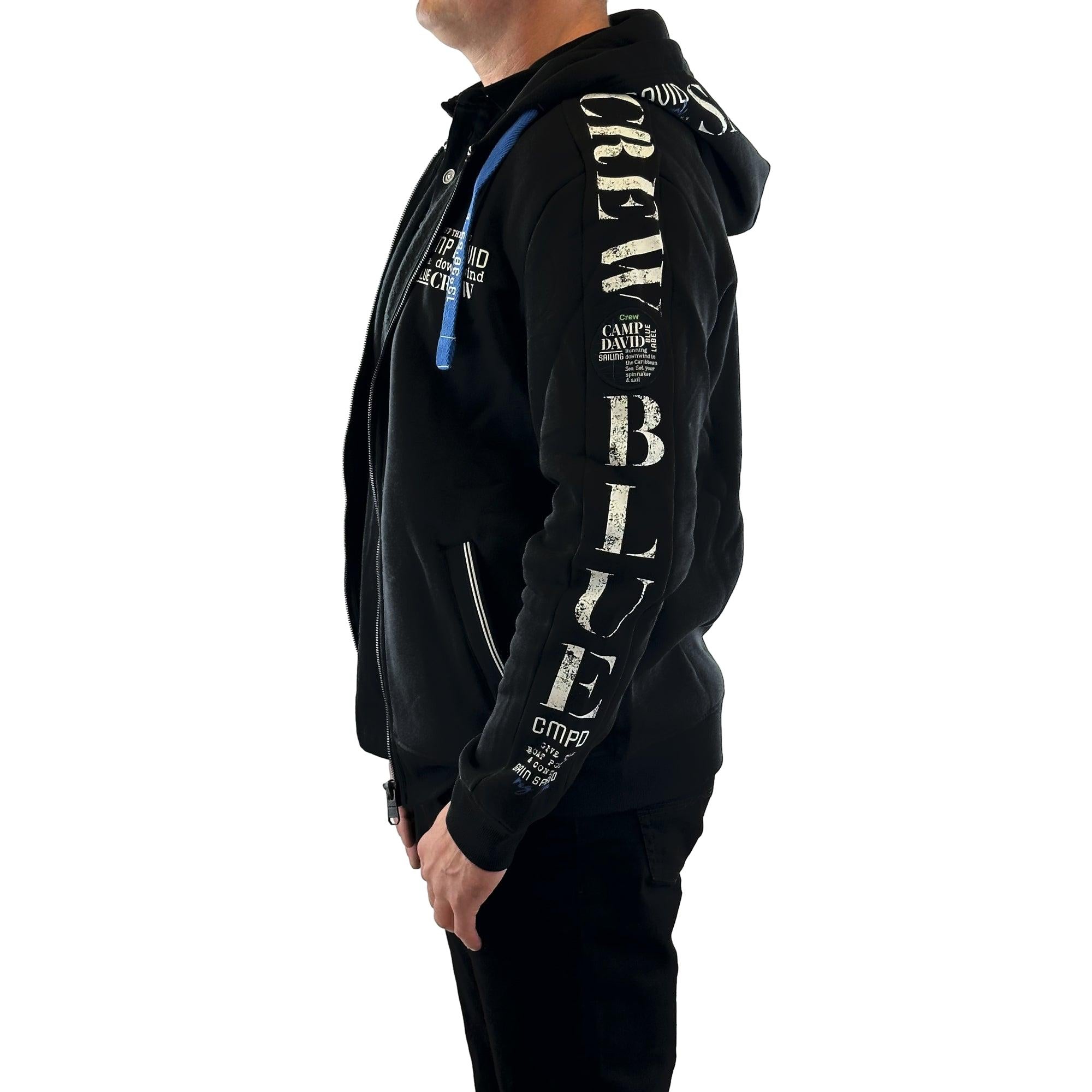 Sweatjacke mit Kapuze. Mode von Camp David. Seidel Moden Onlineshop