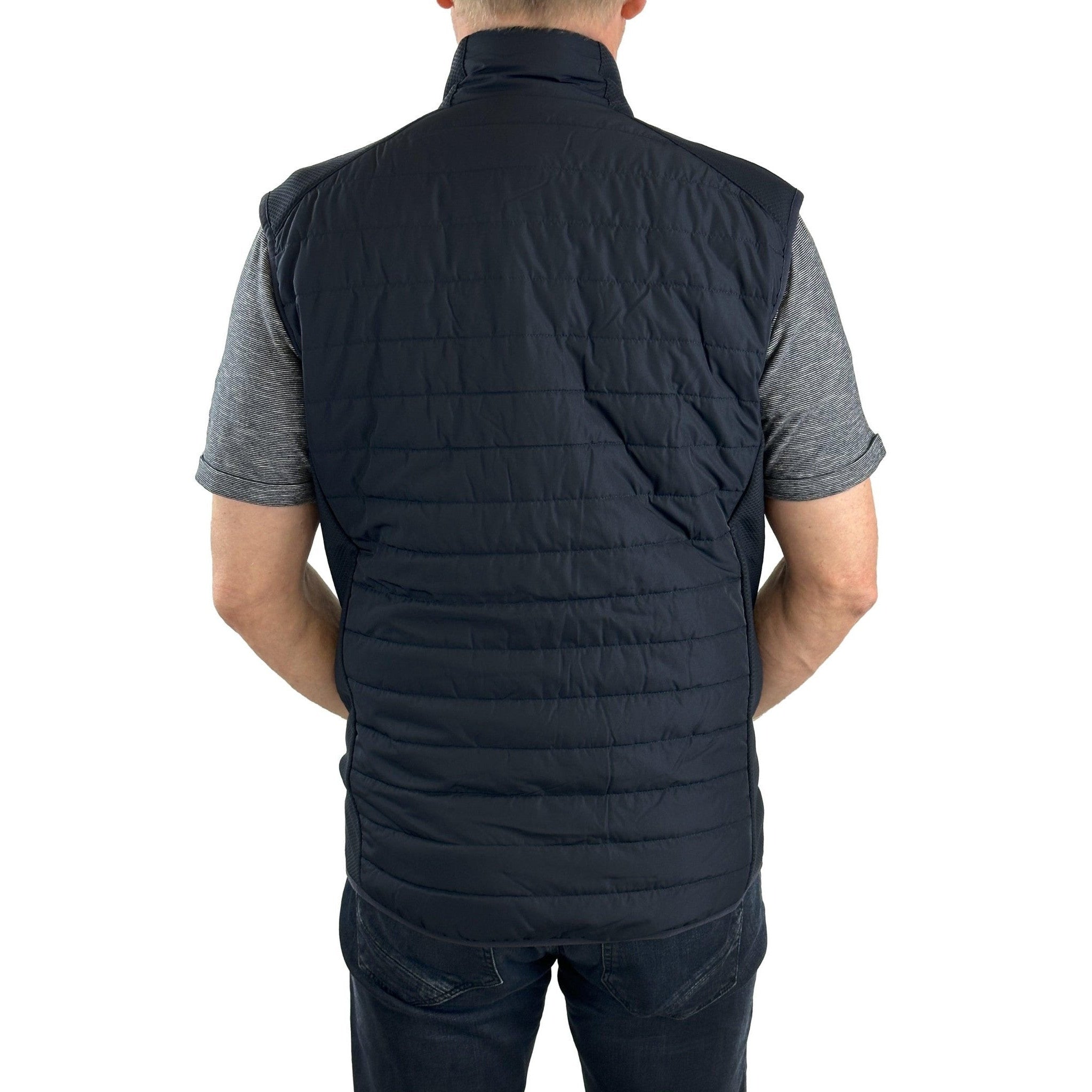 Steppweste aus Materialmix. Mode von Casa Moda. Seidel Moden Onlineshop