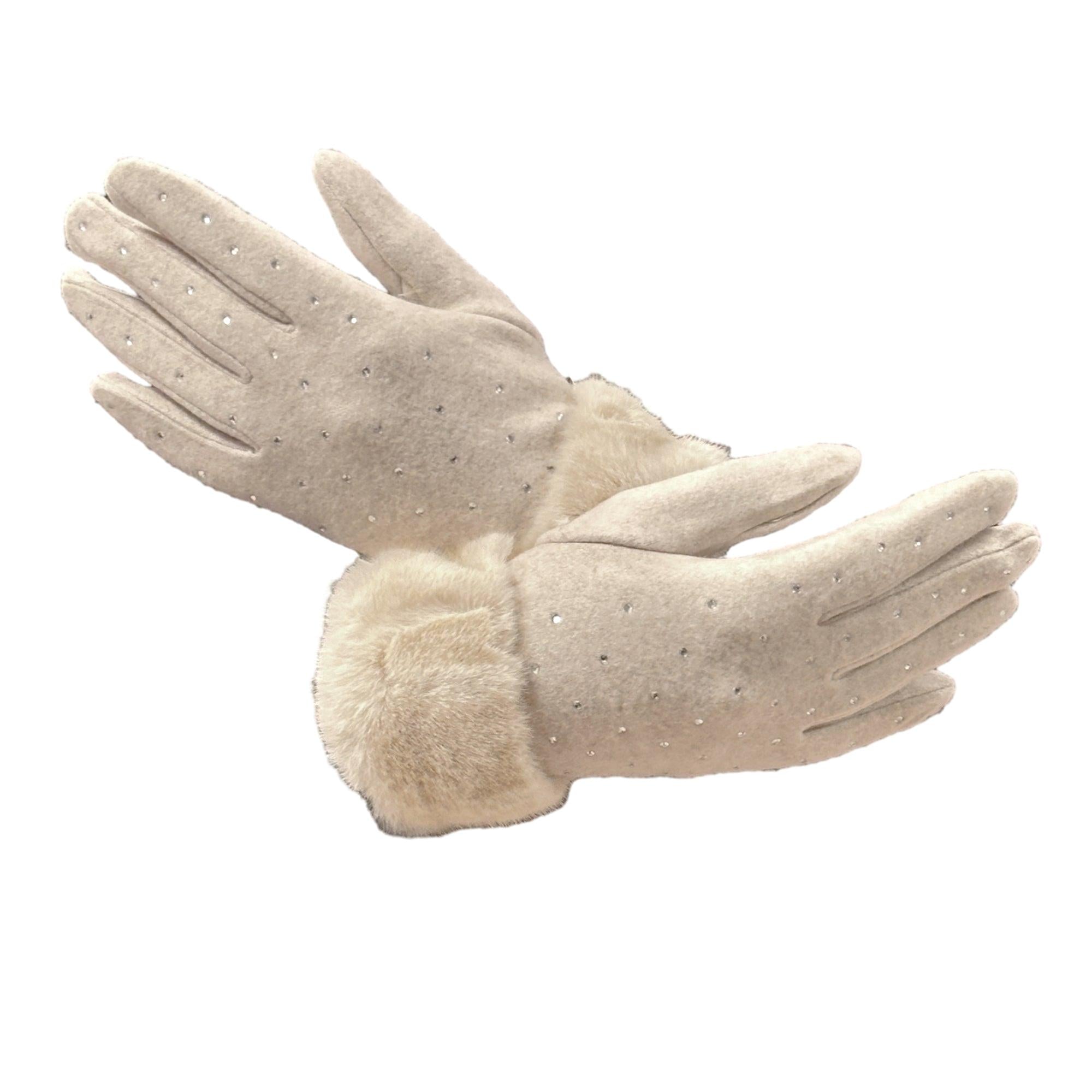 Handschuhe mit Strass. Mode von Cassandra. Seidel Moden Onlineshop