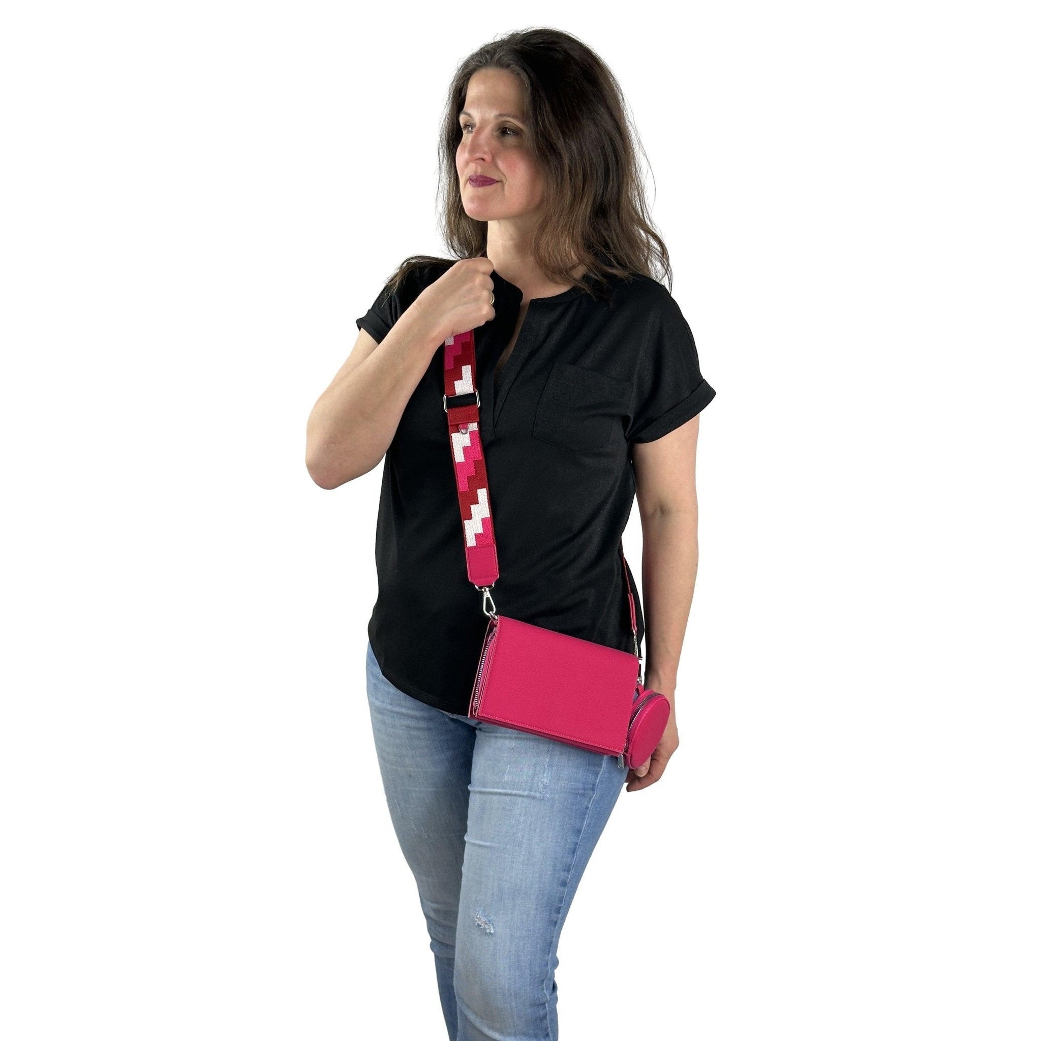 Umhängetasche mit Magnetverschluss. Mode von Cassandra. Seidel Moden Onlineshop