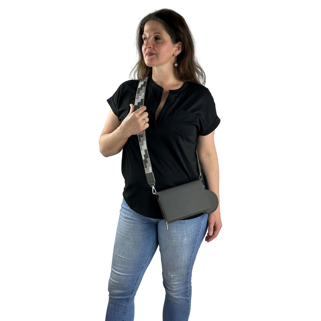 Umhängetasche mit Magnetverschluss. Mode von Cassandra. Seidel Moden Onlineshop