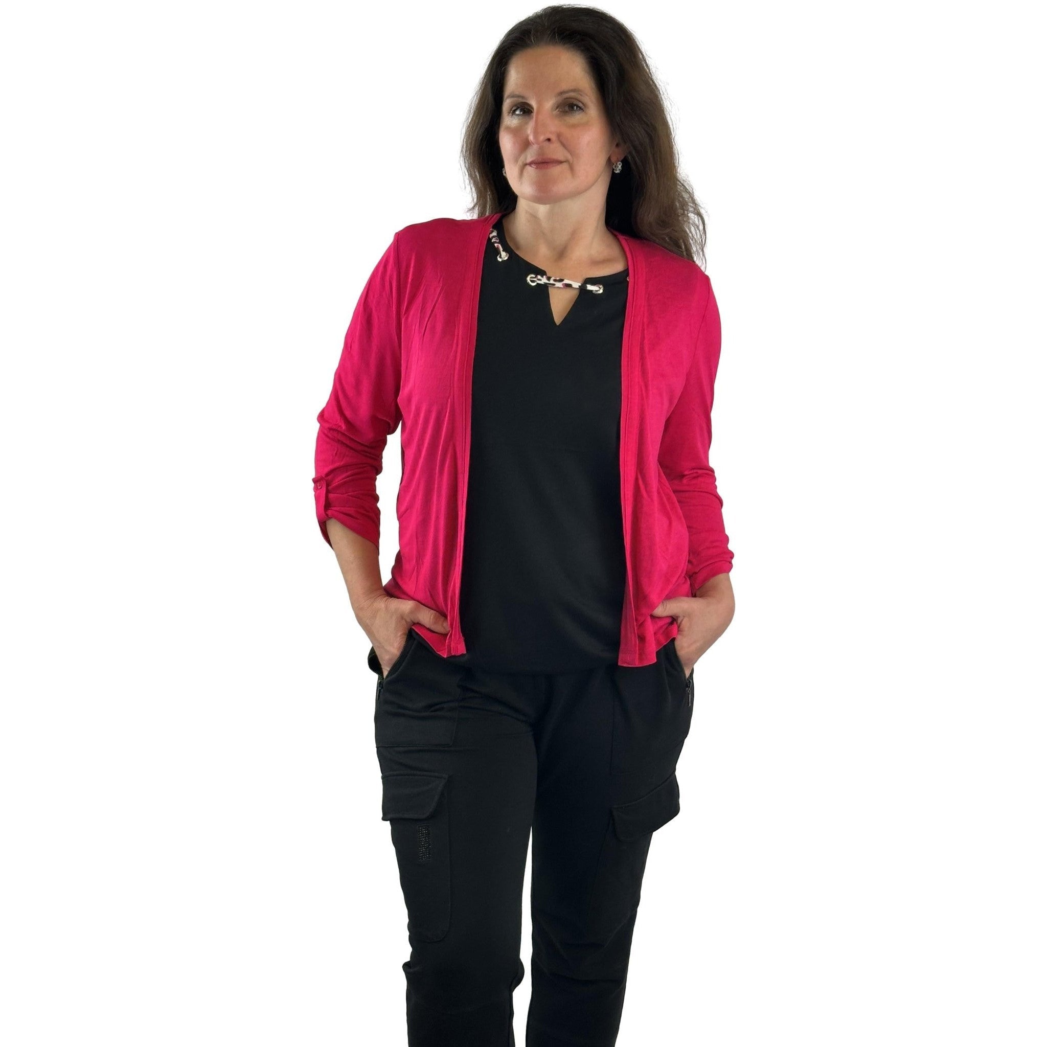 Cardigan mit 3/4 Ärmeln. Mode von Cecil. Seidel Moden Onlineshop