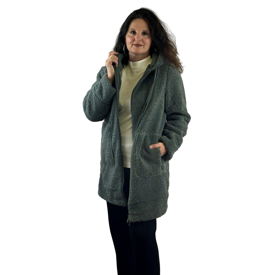 Flausch Mantel. Mode von Cecil. Seidel Moden Onlineshop