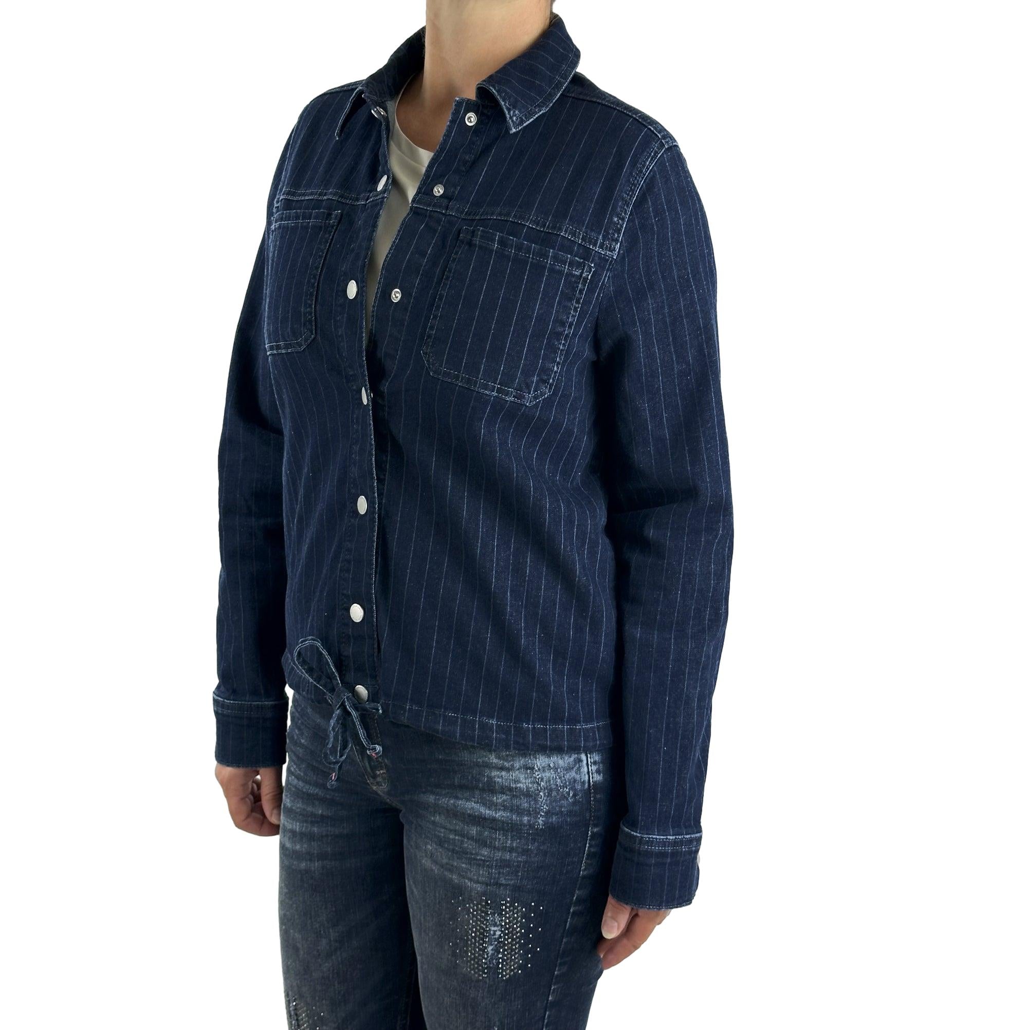 Jeansjacke mit Streifen. Mode von Cecil. Seidel Moden Onlineshop