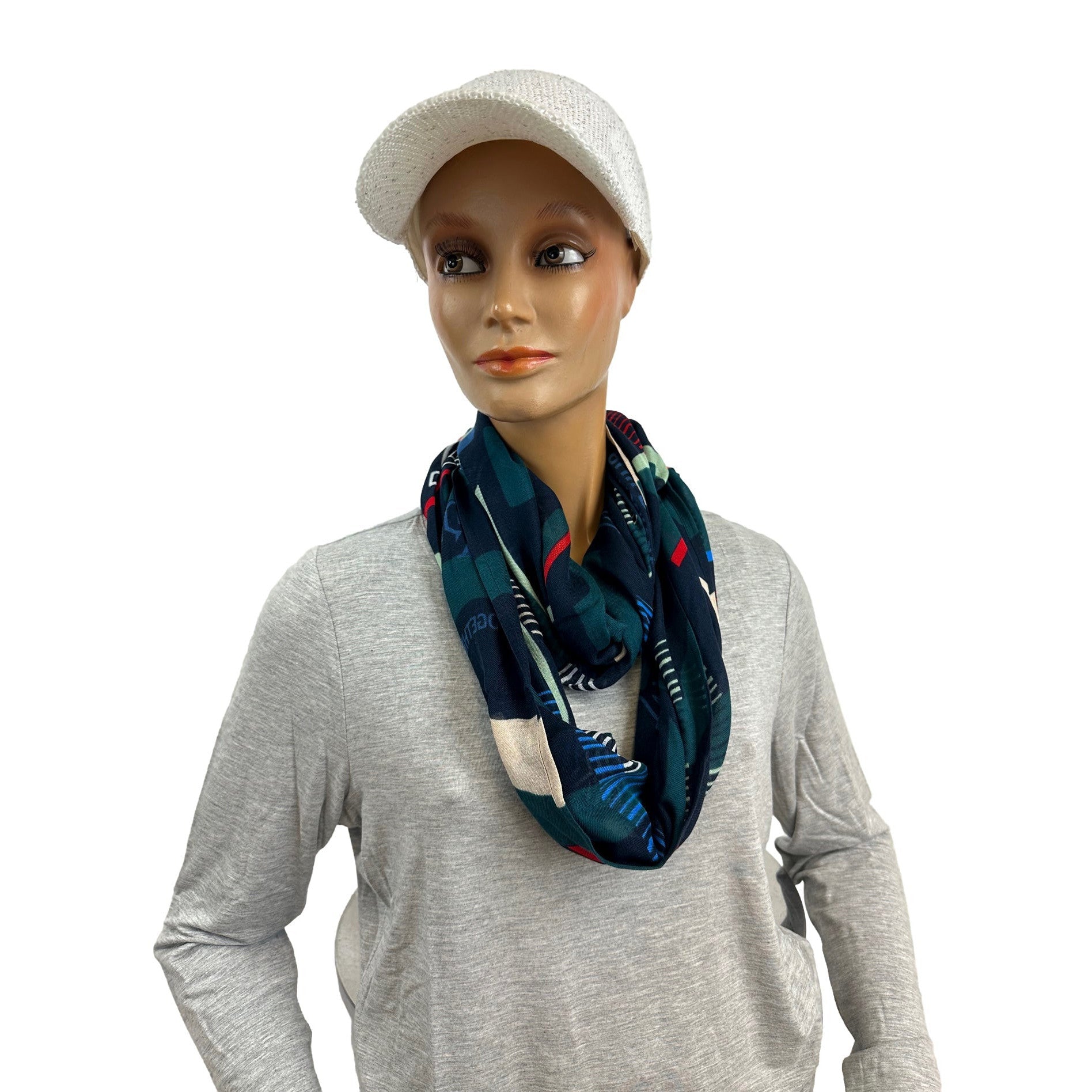 Loop mit grafischem Muster. Mode von Cecil. Seidel Moden Onlineshop