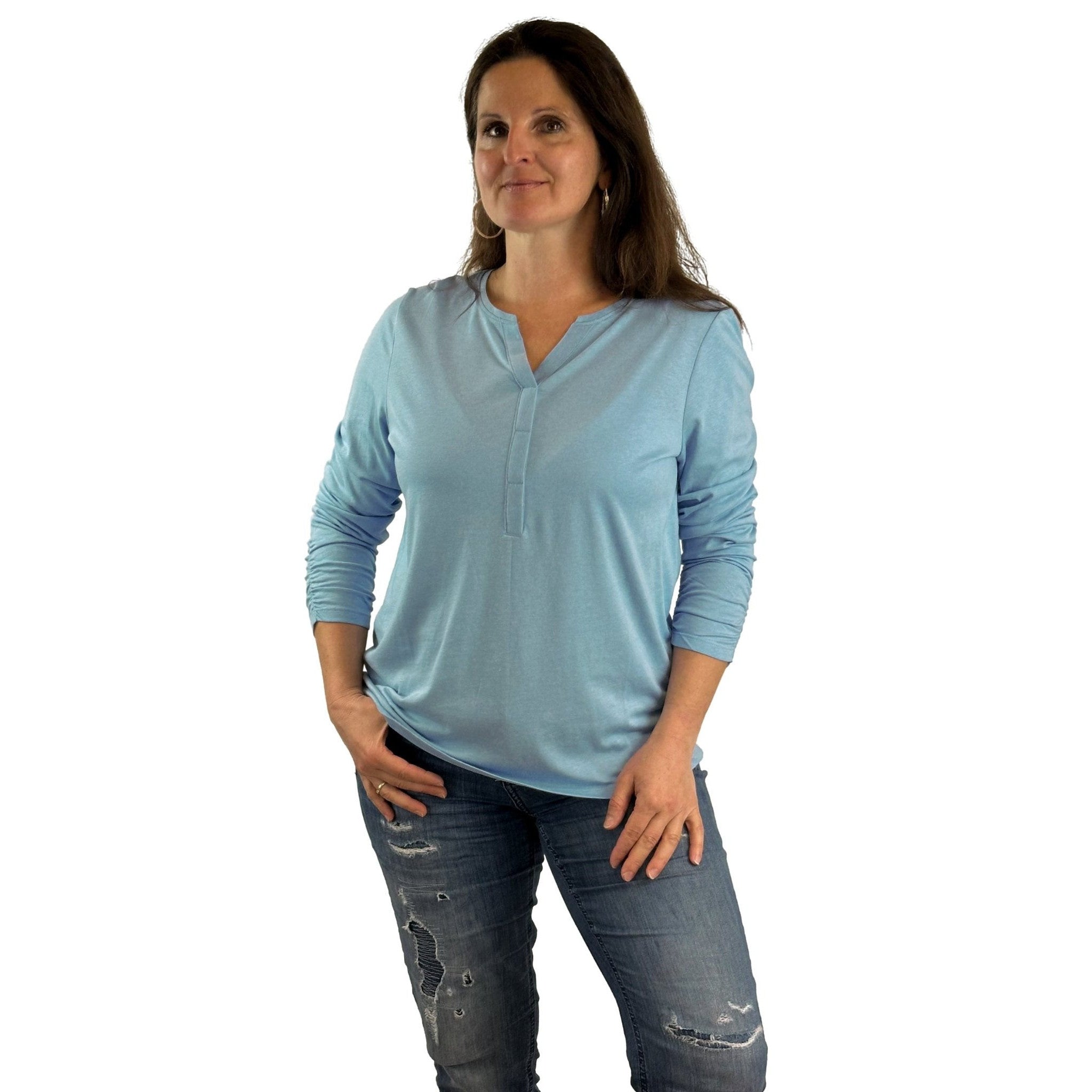 Shirt mit Knopfleiste. Mode von Cecil. Seidel Moden Onlineshop