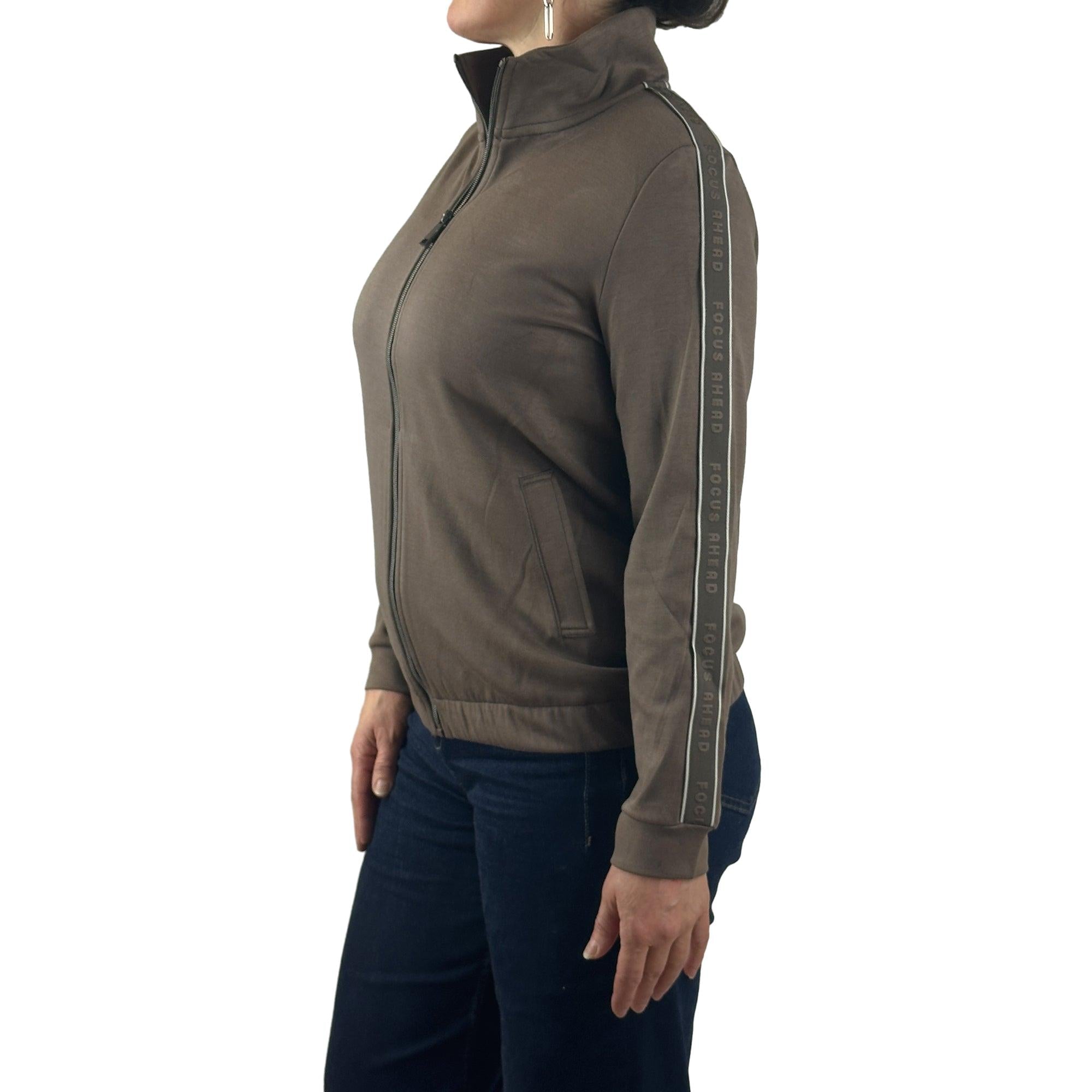 Sweatjacke mit Gummizug. Mode von Cecil. Seidel Moden Onlineshop