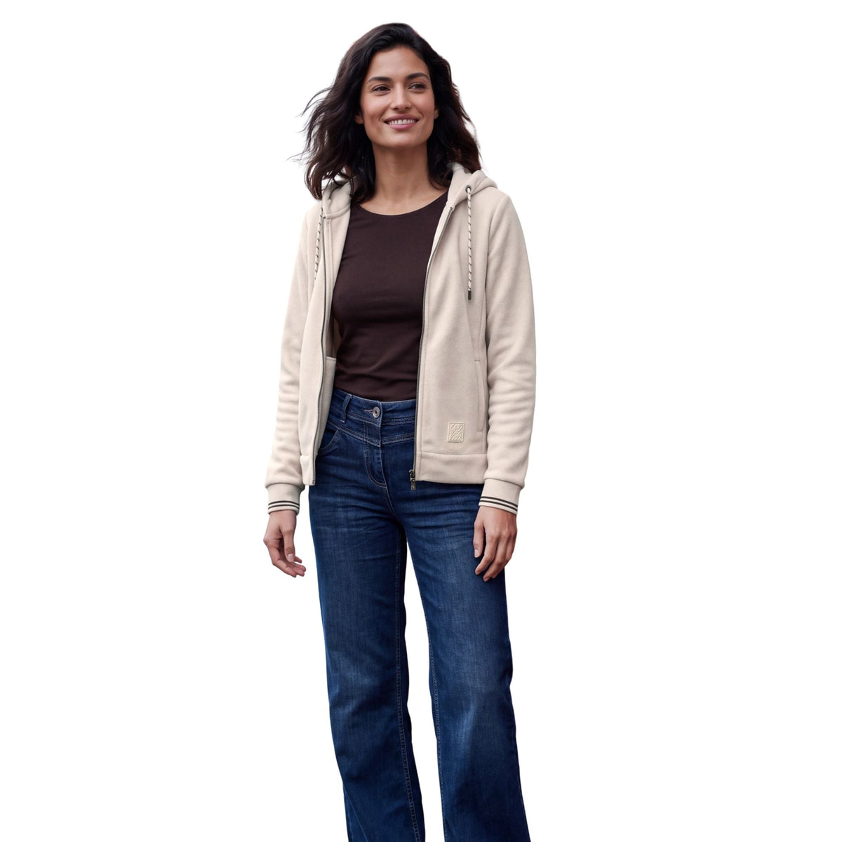 Sweatjacke mit Kapuze - Mode von Cecil