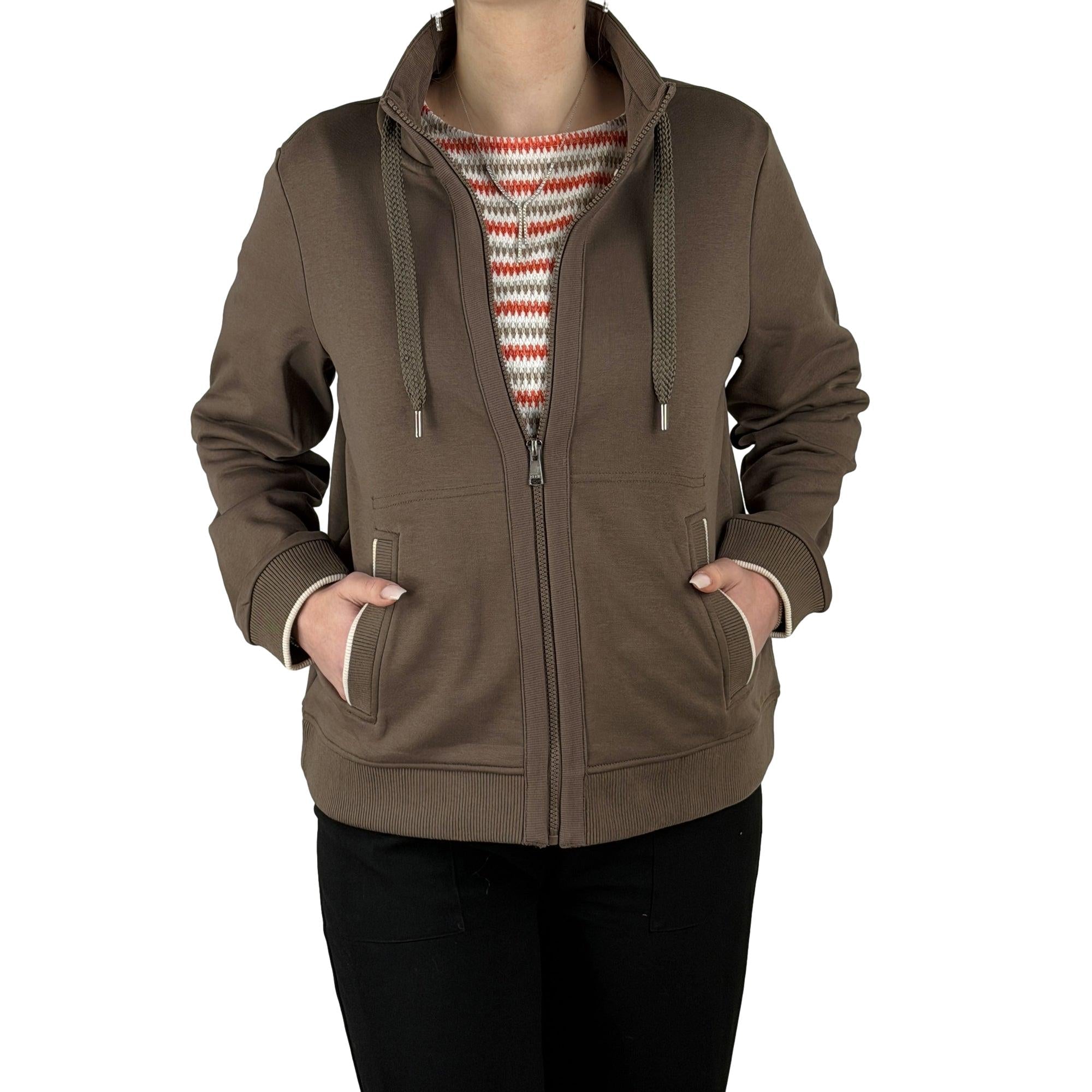 Sweatjacke mit Kragen - Mode von Cecil