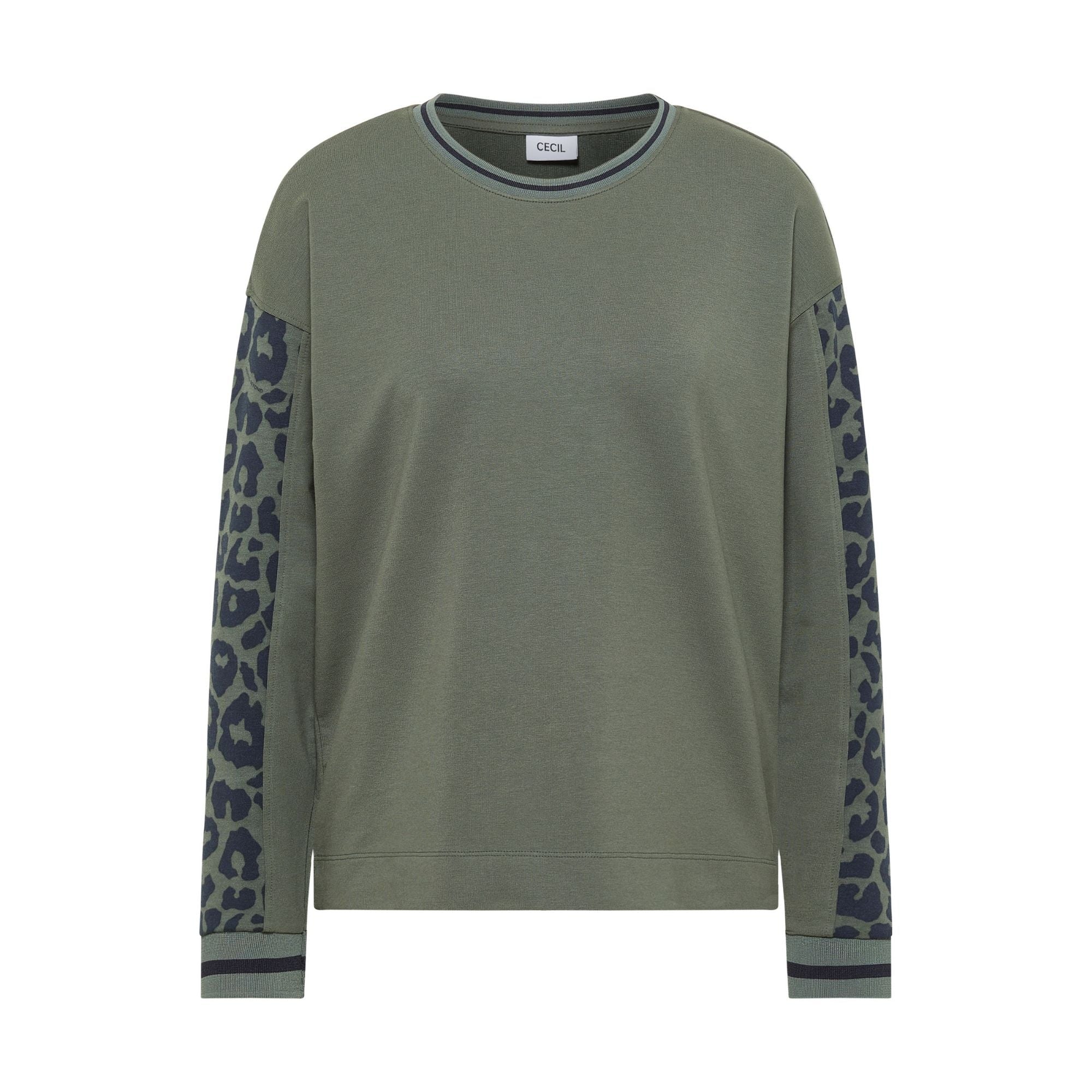 Sweatshirt mit Leoärmeln - Mode von Cecil