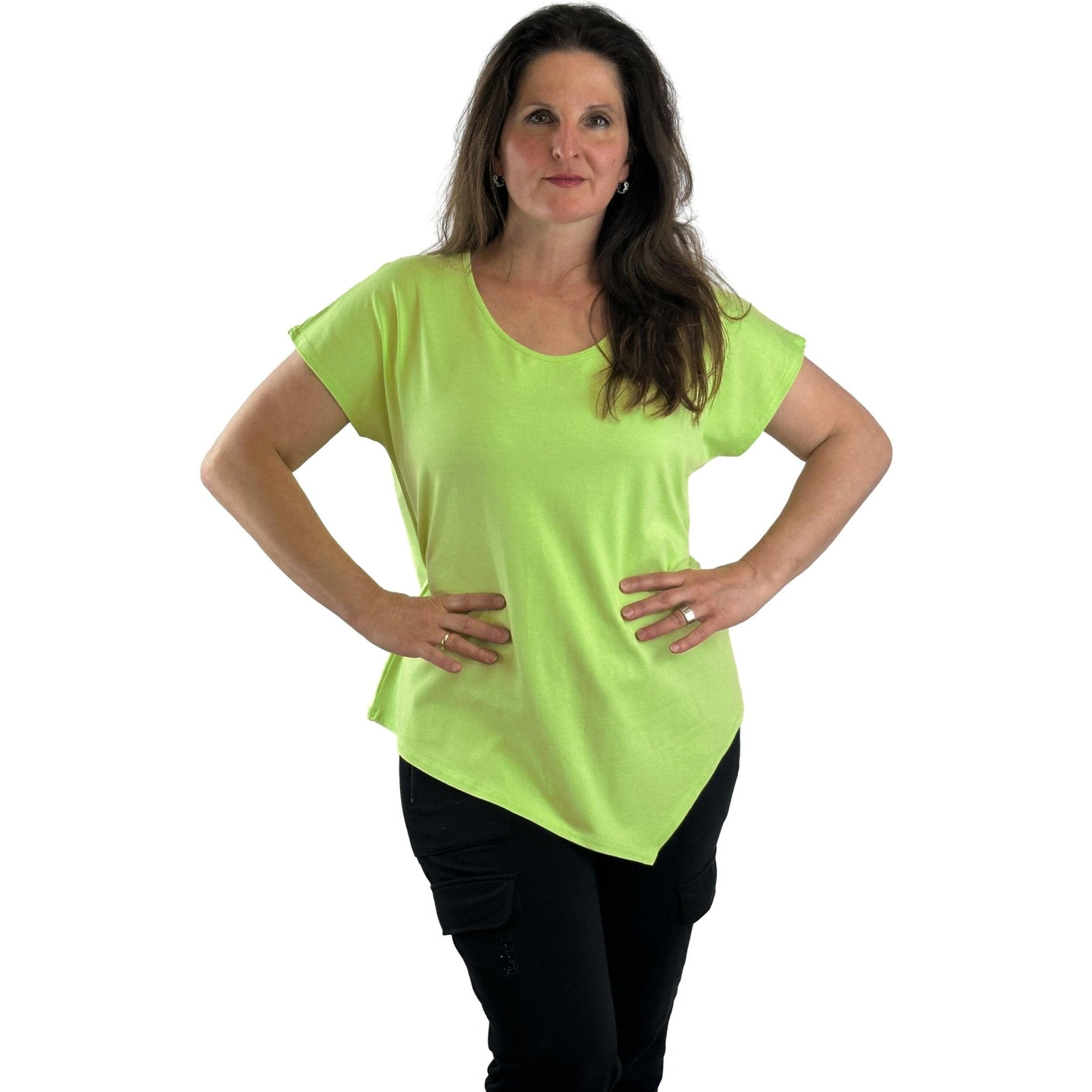 Asymmetrisch geschnittenes Shirt. Mode von Doris Streich. Seidel Moden Onlineshop