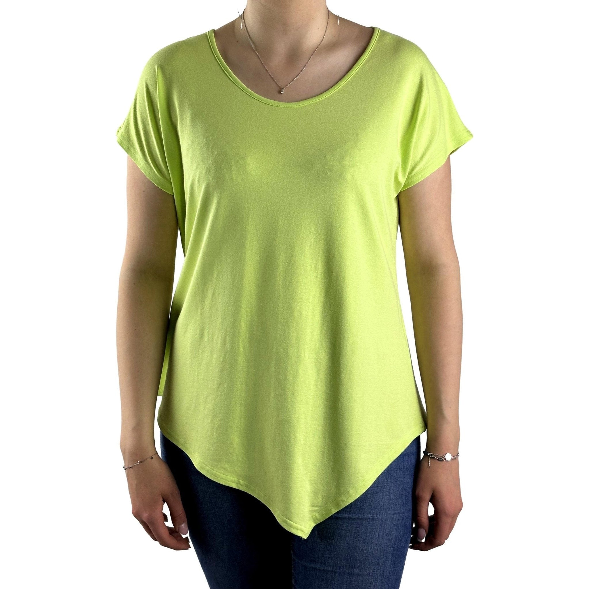 Asymmetrisch geschnittenes Shirt. Mode von Doris Streich. Seidel Moden Onlineshop