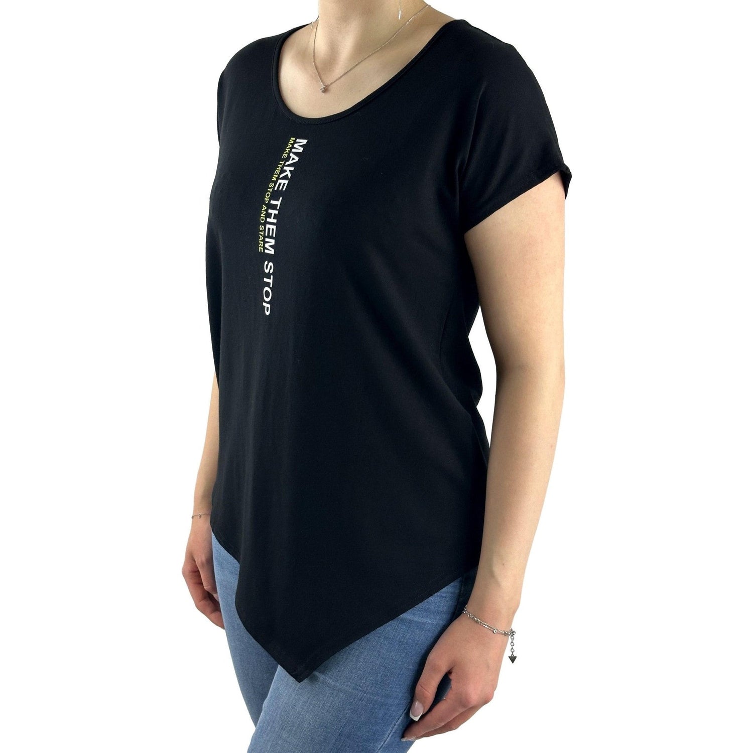 Shirt mit Schriftzug. Mode von Doris Streich. Seidel Moden Onlineshop